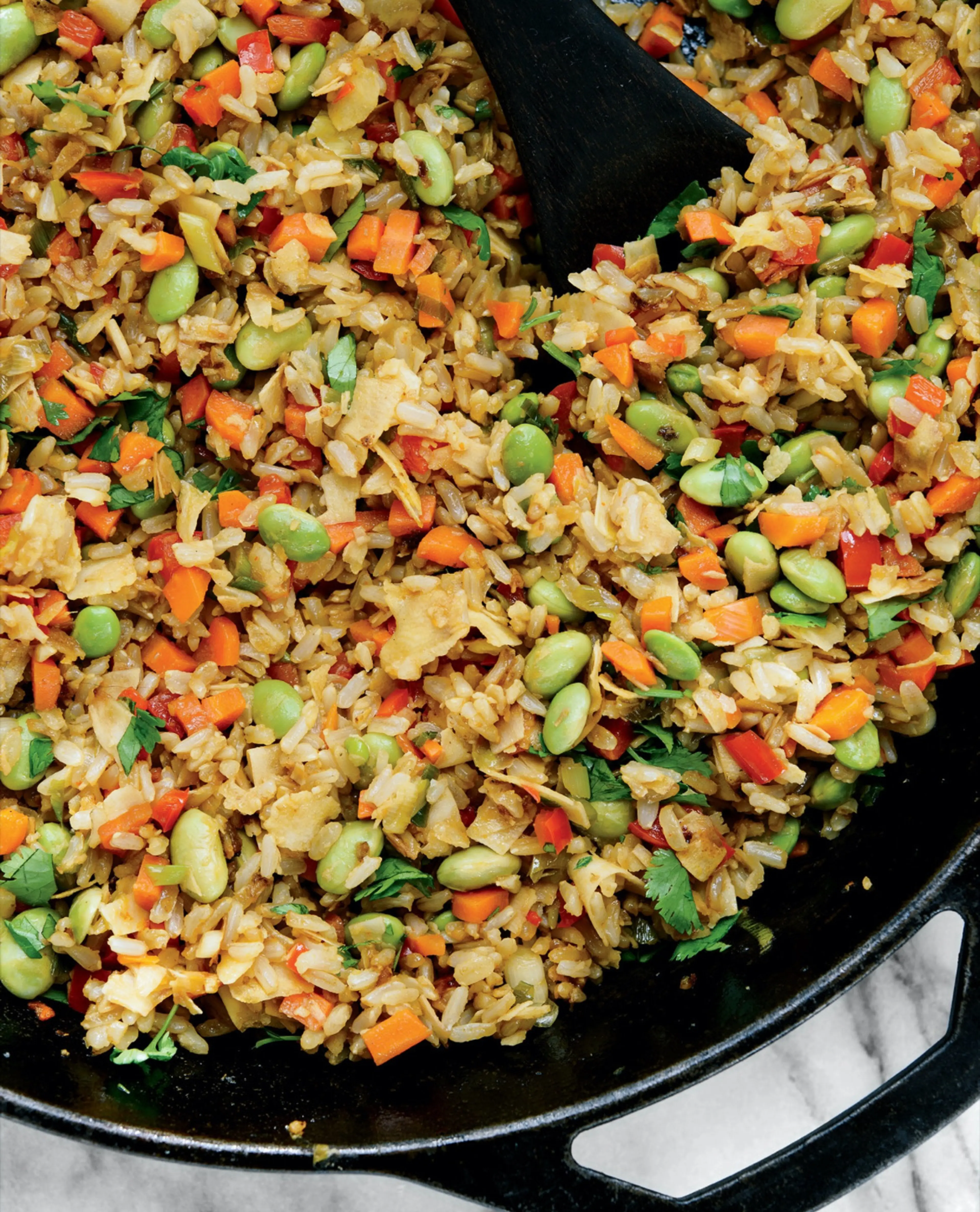 Coconut Fried Rice with Edamame