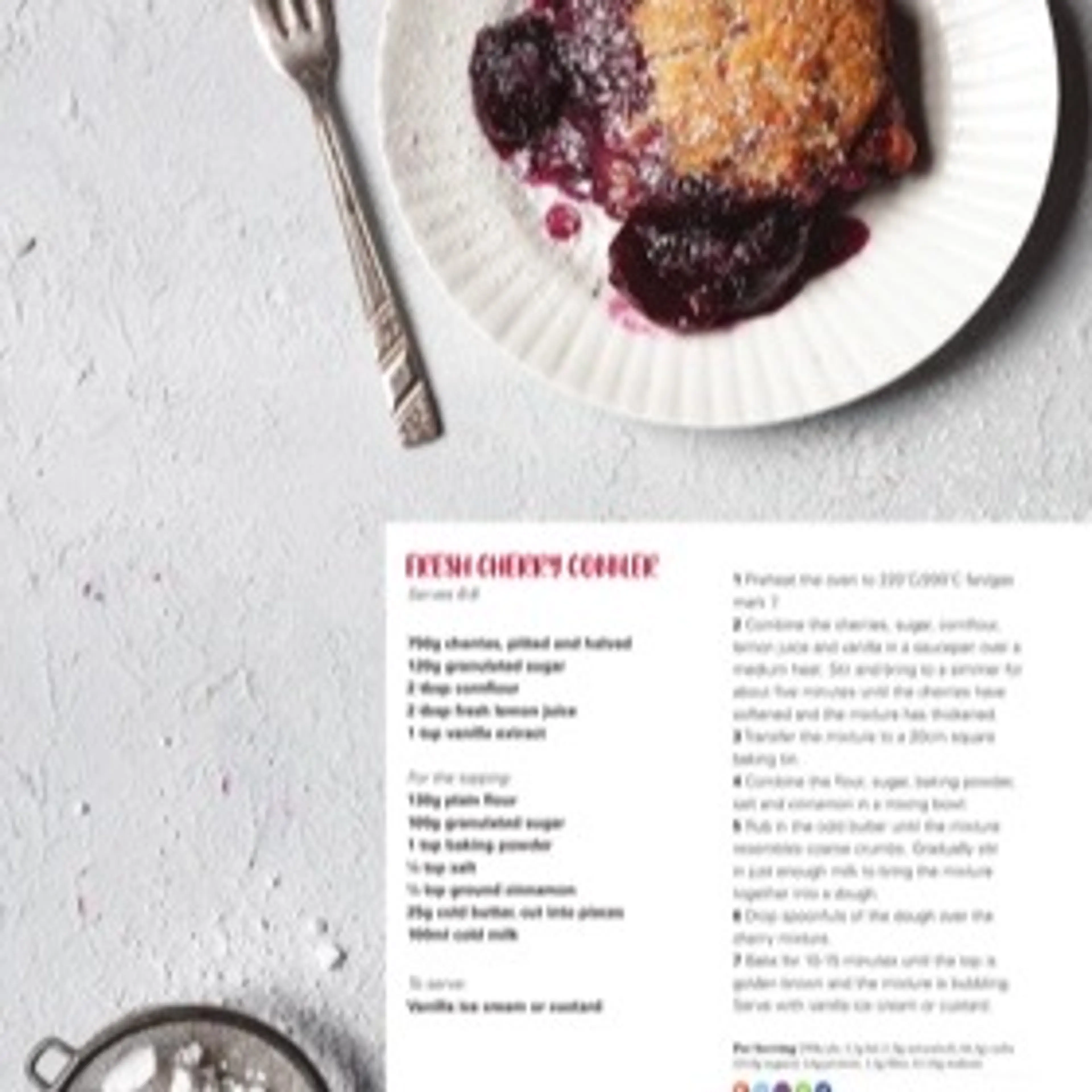 FRESH CHERRY cobblER