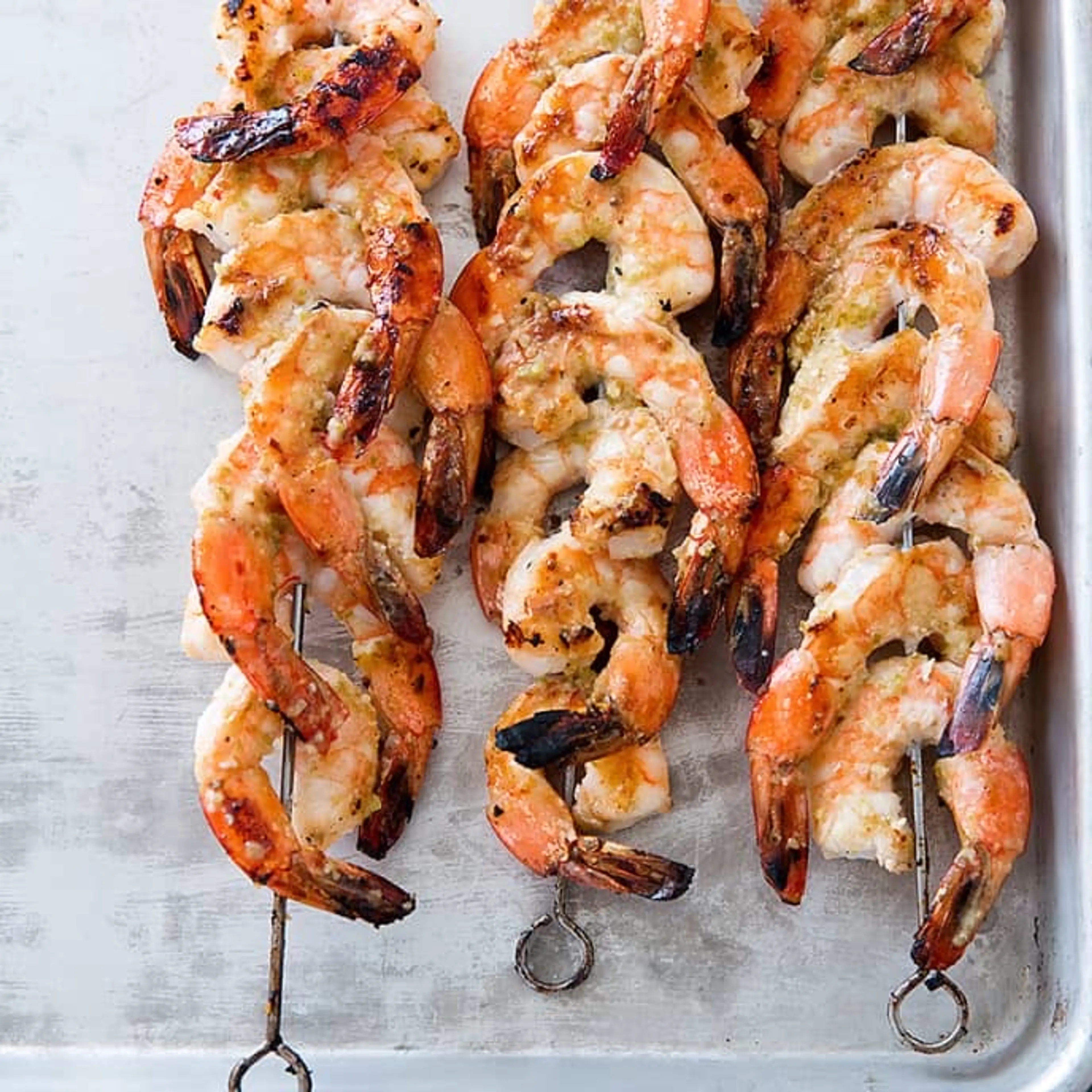 Spicy Grilled Jalapeño and Lime Shrimp Skewers (ATK)