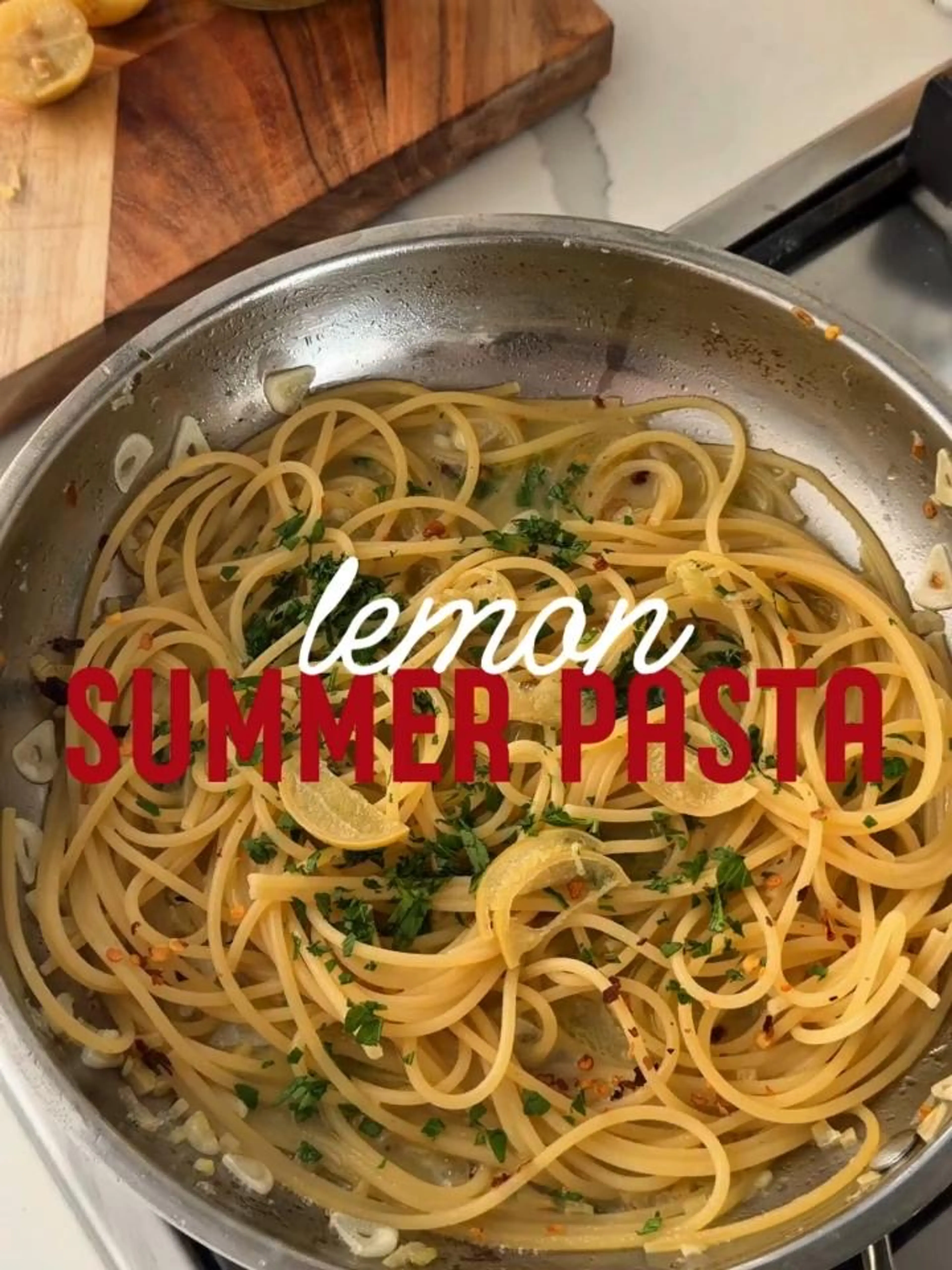 Preserved Lemon Garlic Pasta