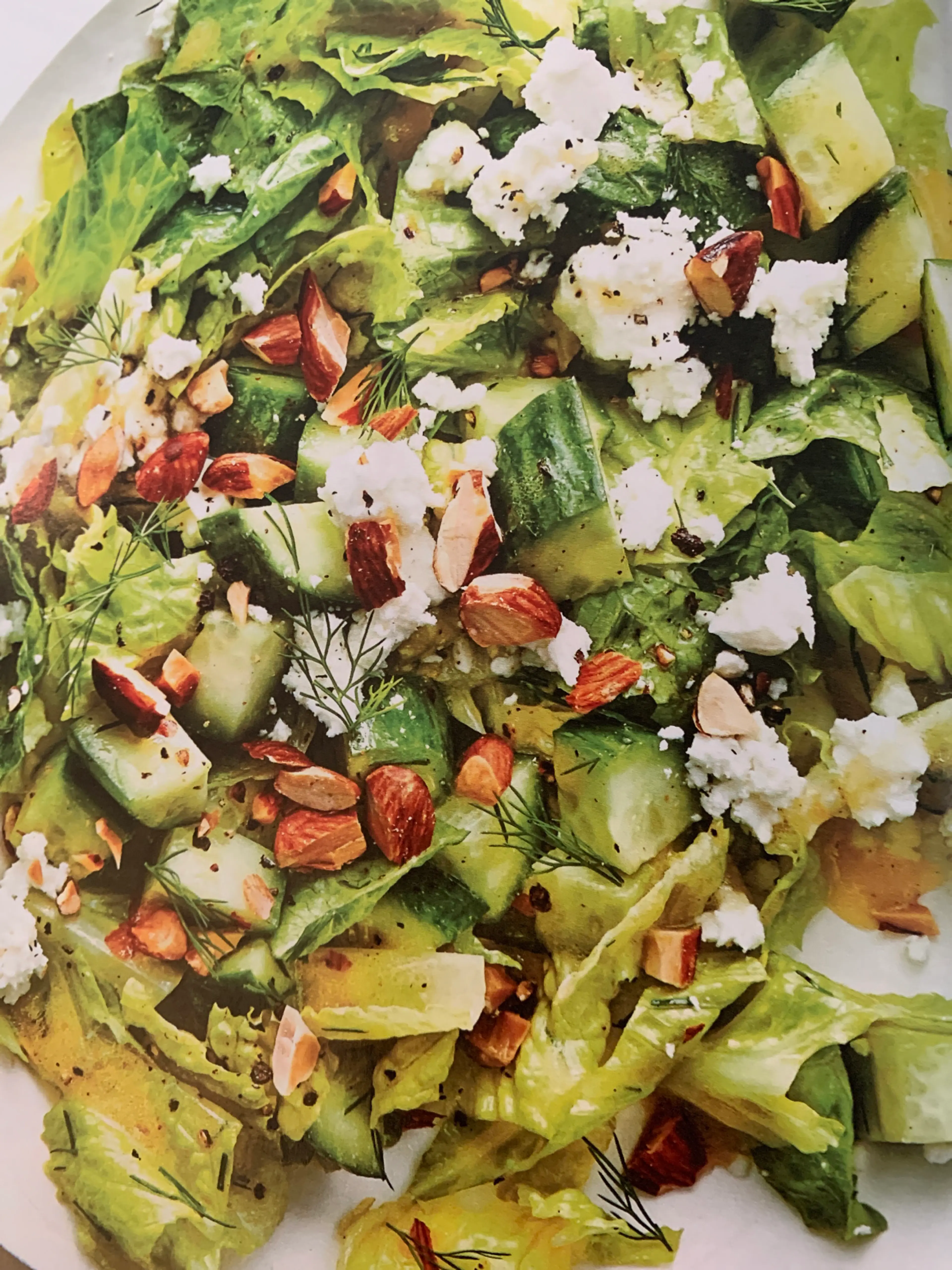 Crunchy Cucumber, Feta, and Almond Salad