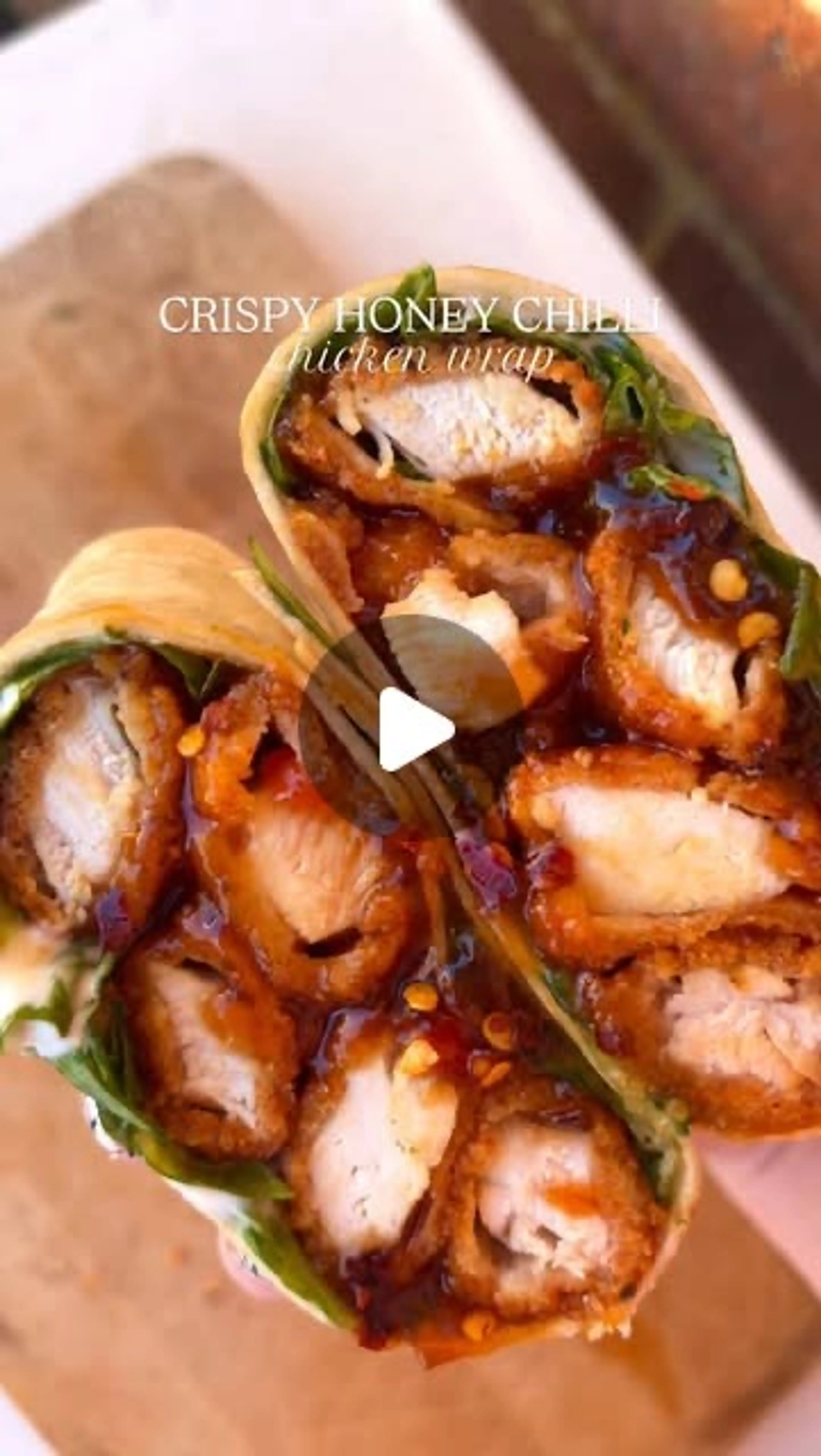 Honey Chilli Chicken Wraps