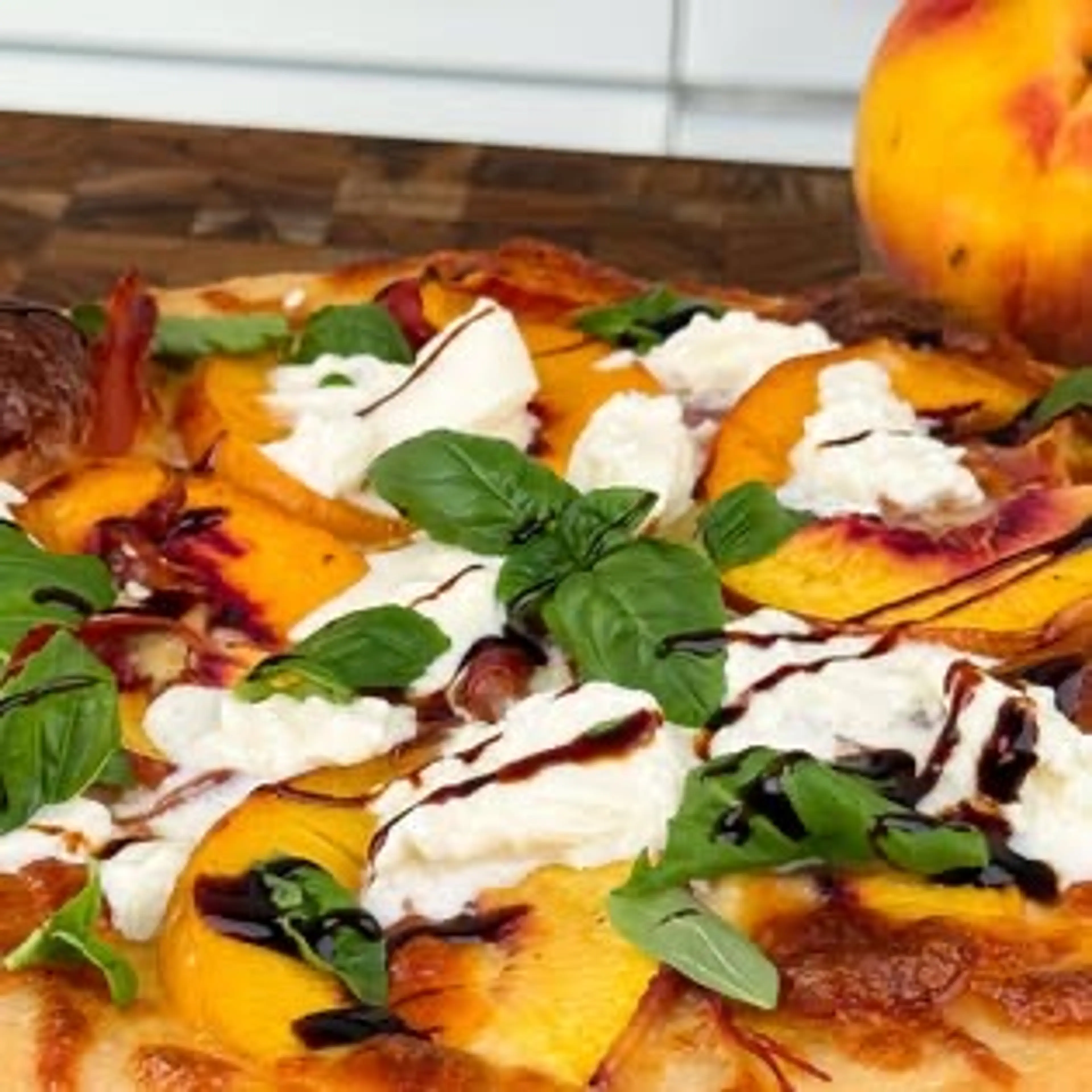 Peach Cast Iron Pizza
