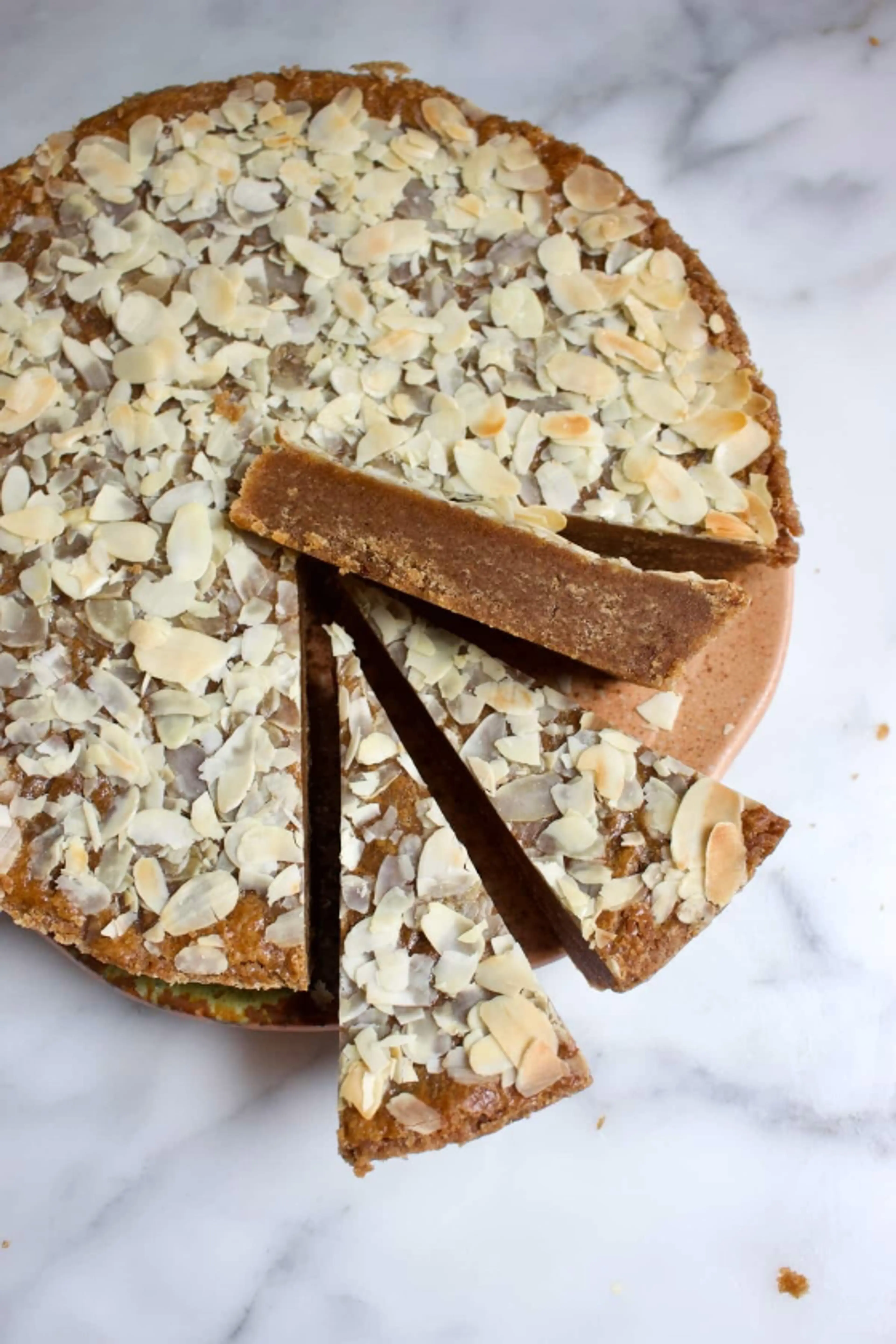 Speculaas Boterkoek met Amandelschaafsel