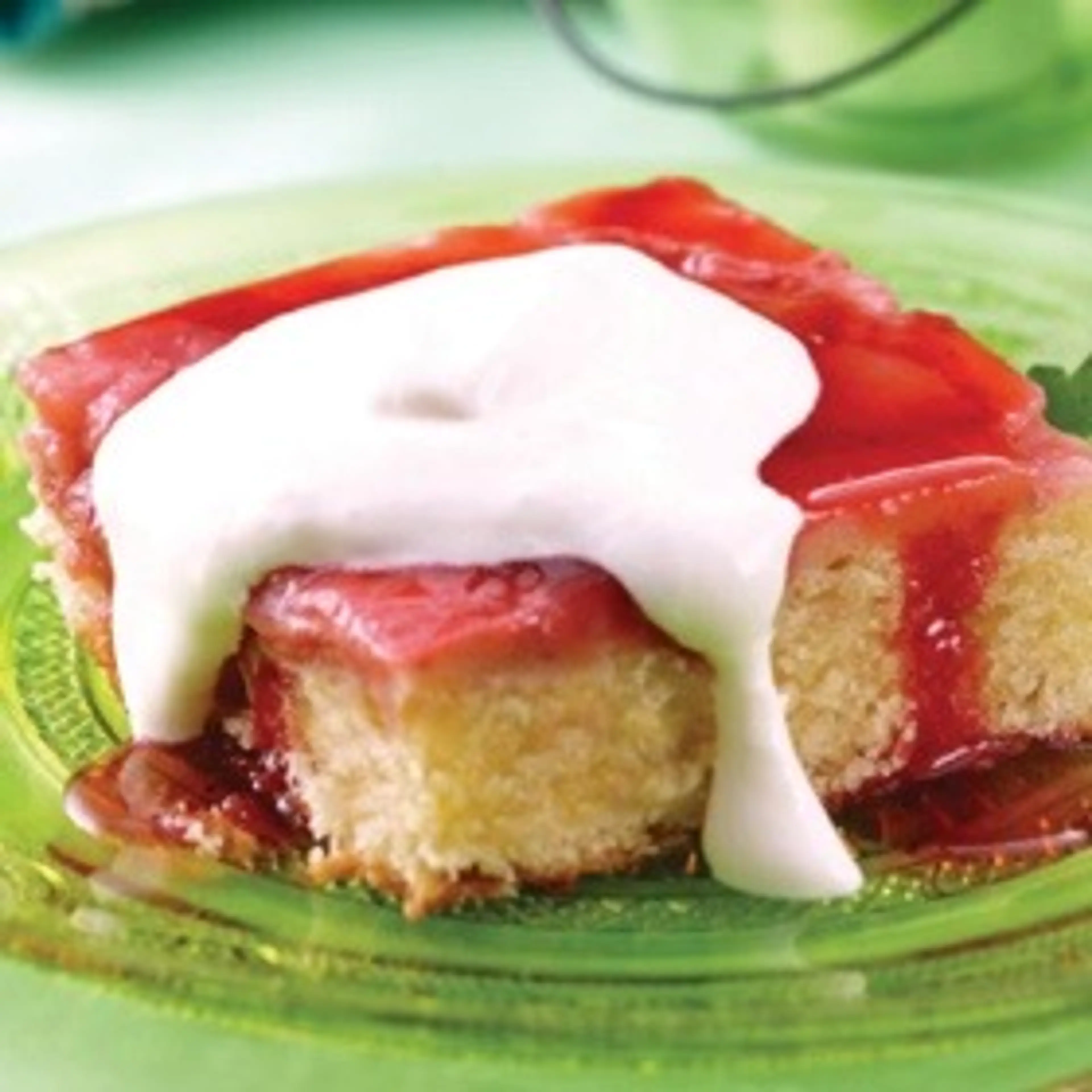 Strawberries and cream cake