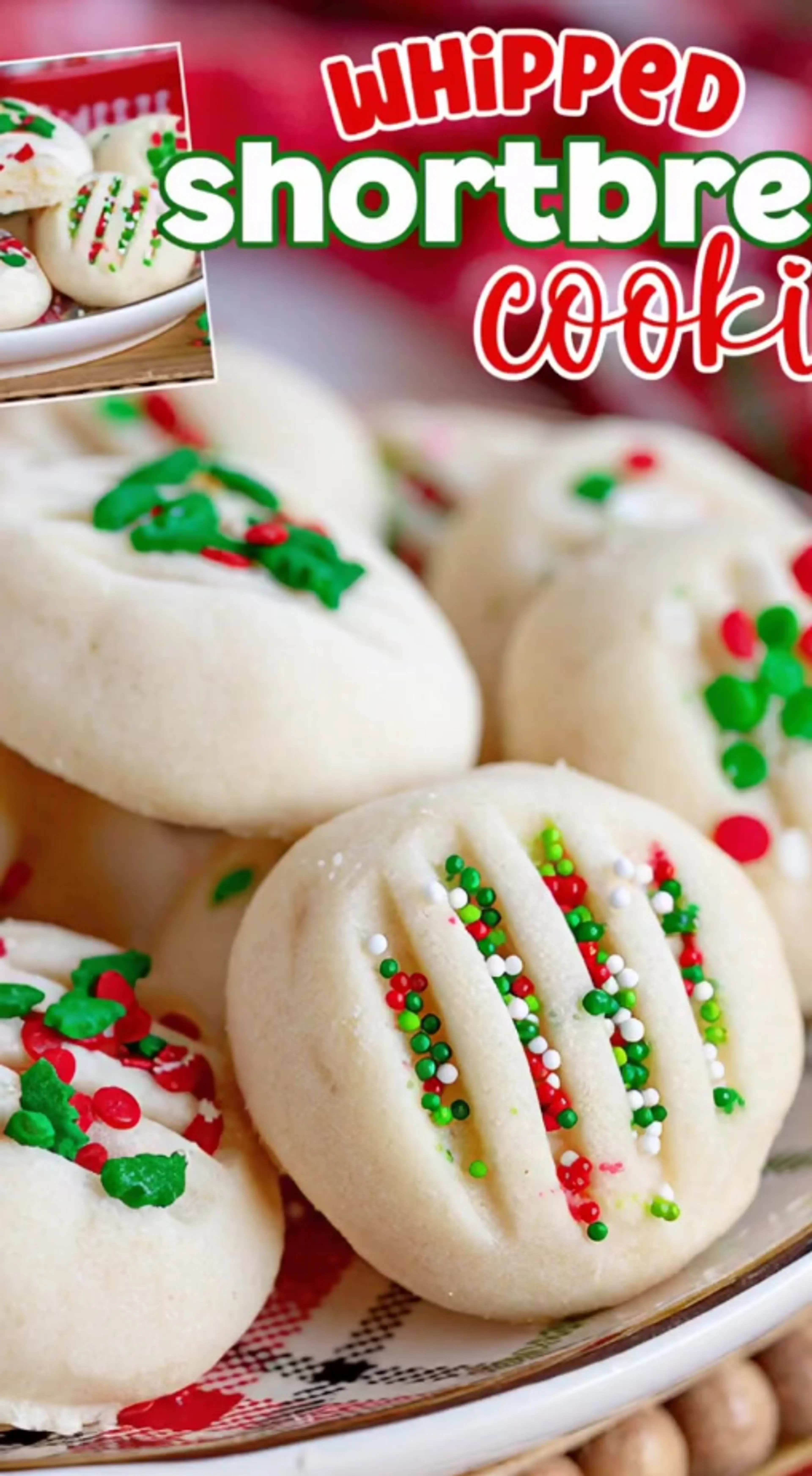 Whipped Shortbread Cookies