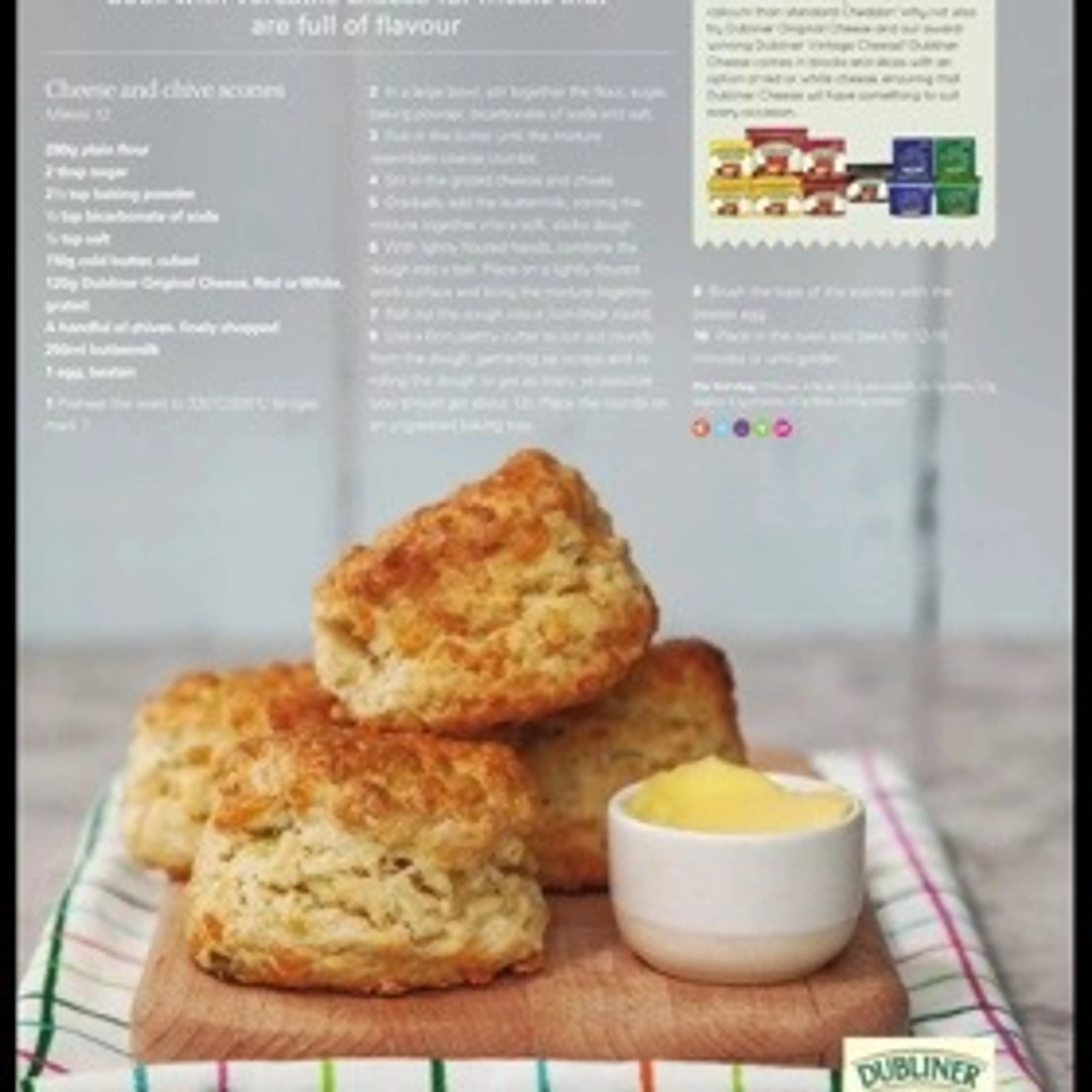 Cheese and chive scones