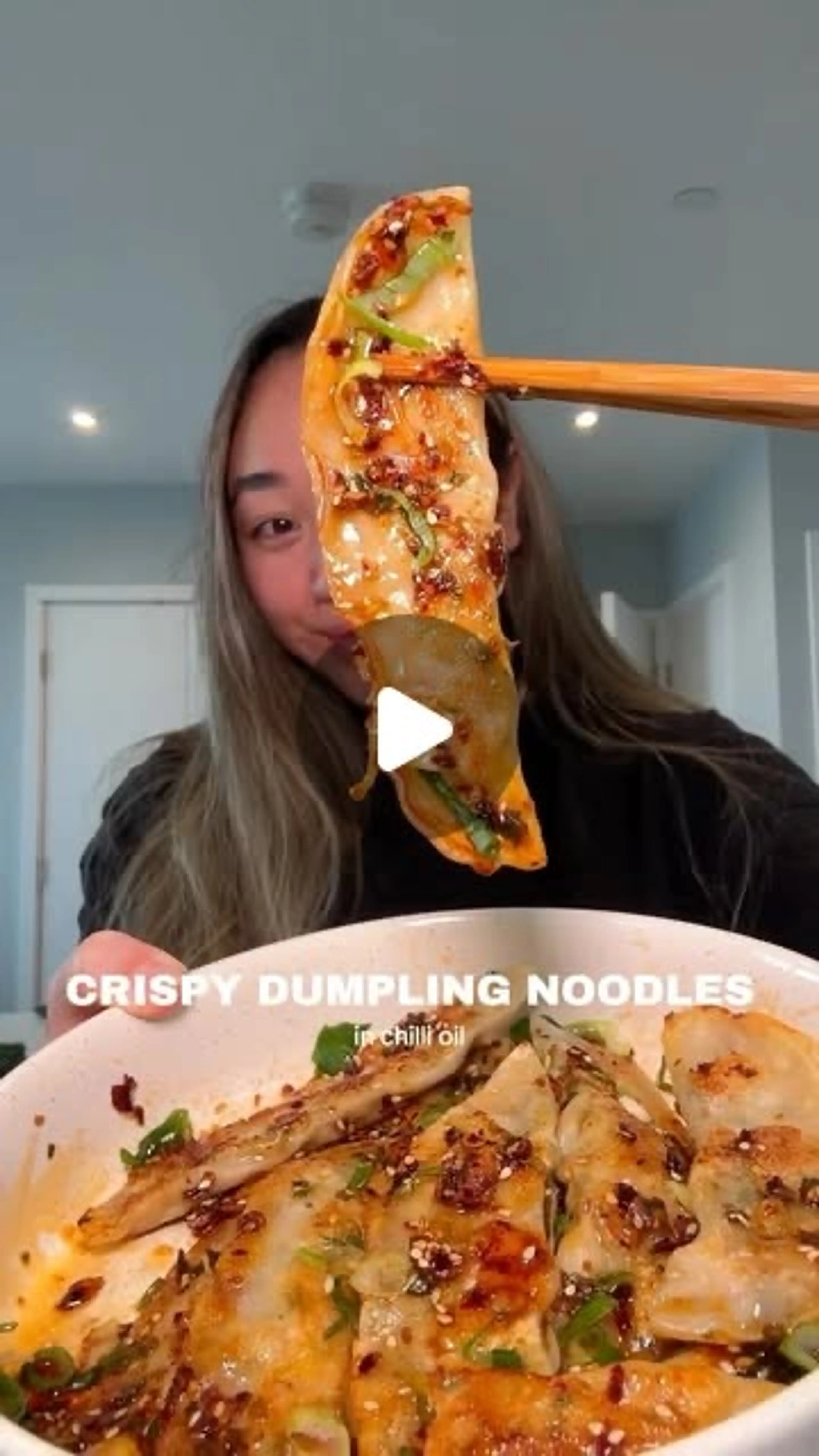 Crispy Dumpling Noodles Recipe