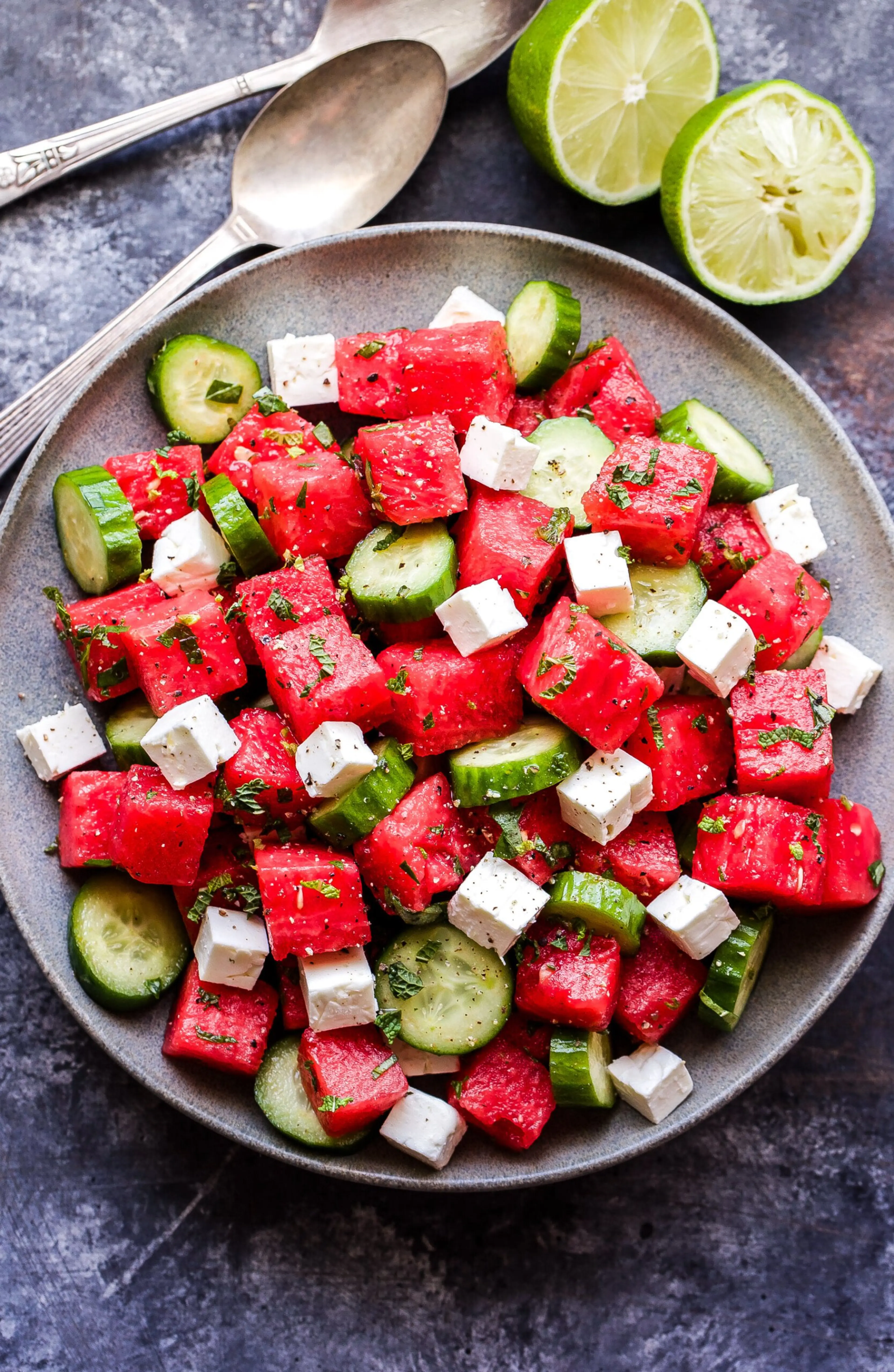 Watermelon Cucumber Salad Recipe