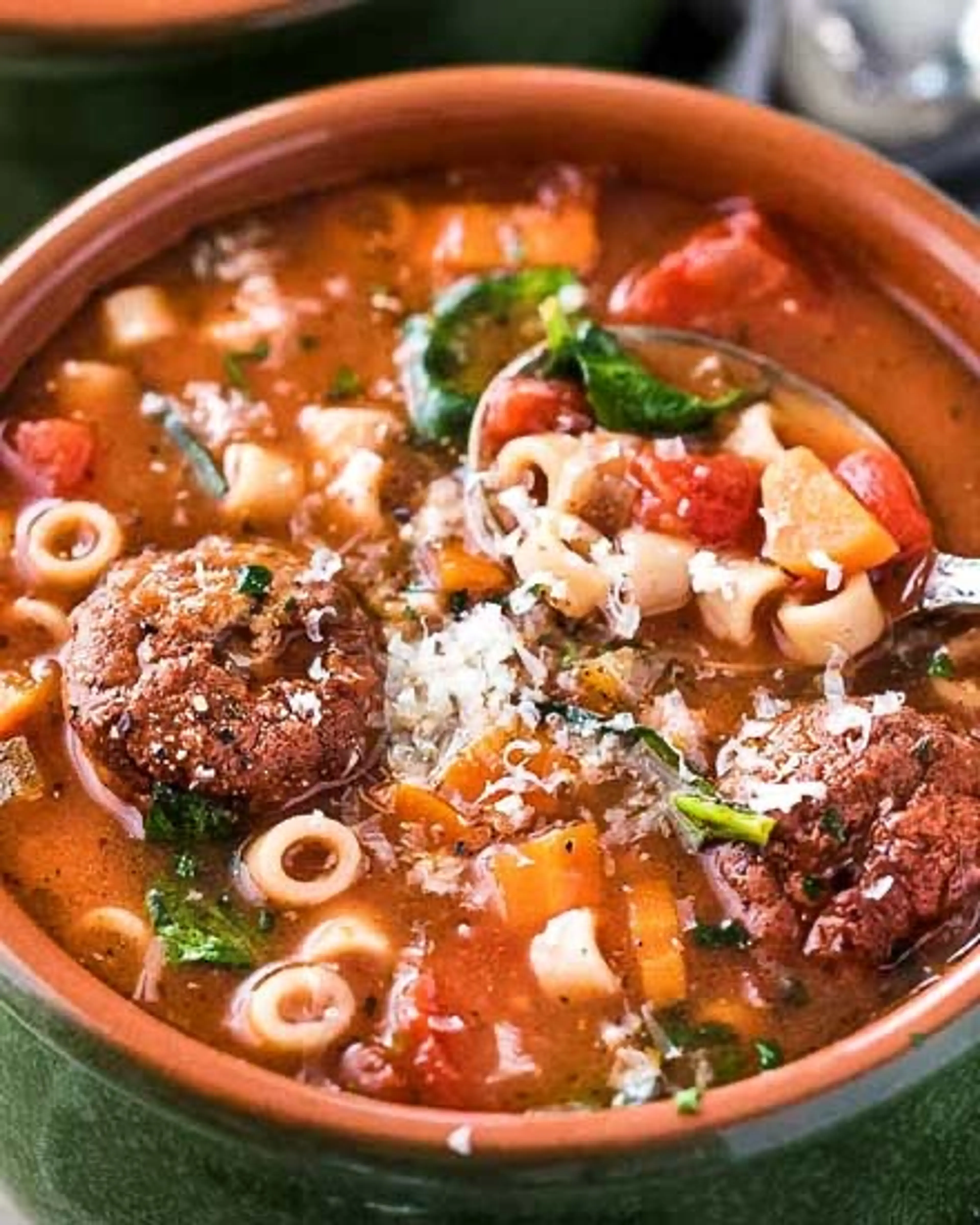 Slow Cooker Italian Meatball Soup