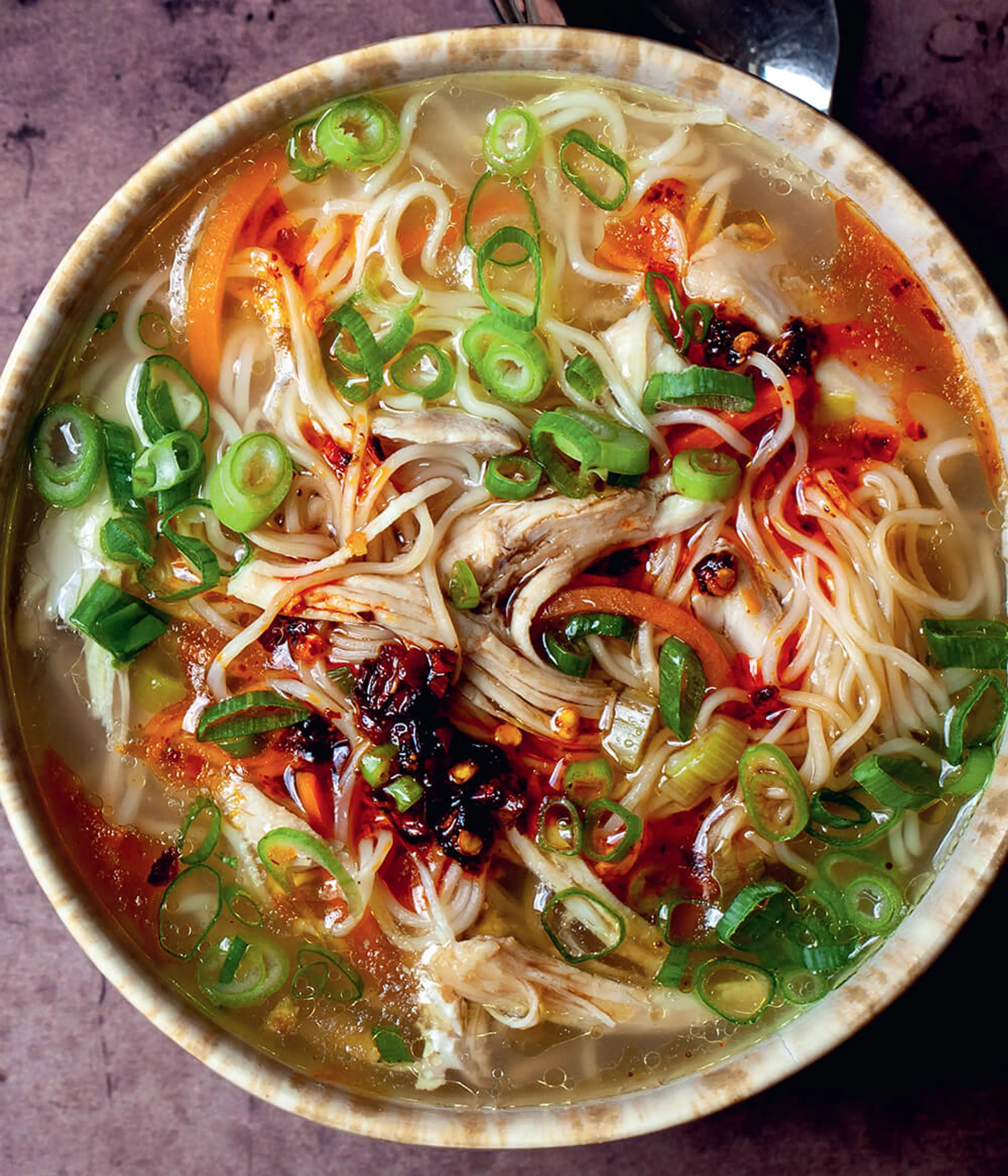 Ginger Garlic Chicken Noodle Soup