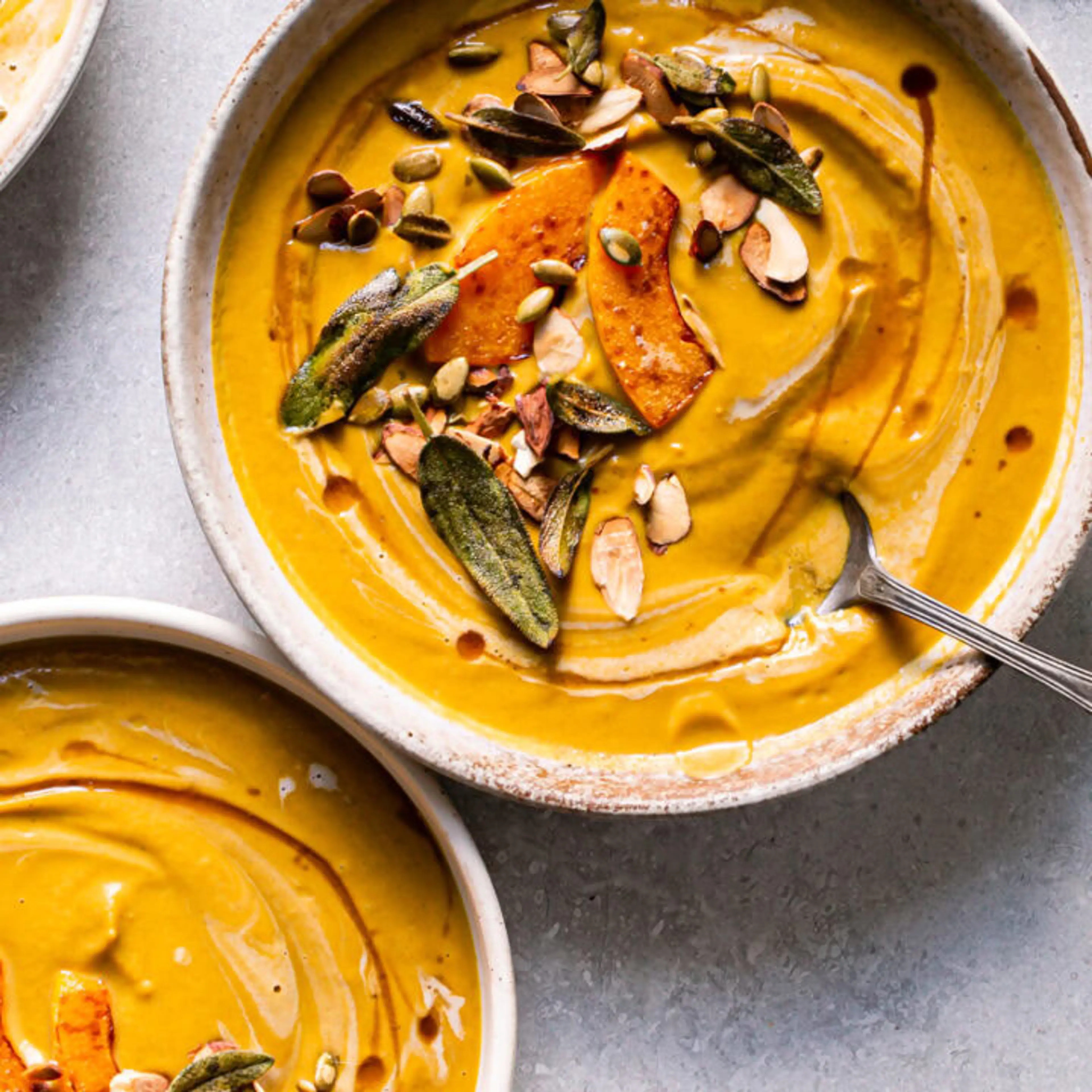 Roasted Butternut Squash Carrot Soup