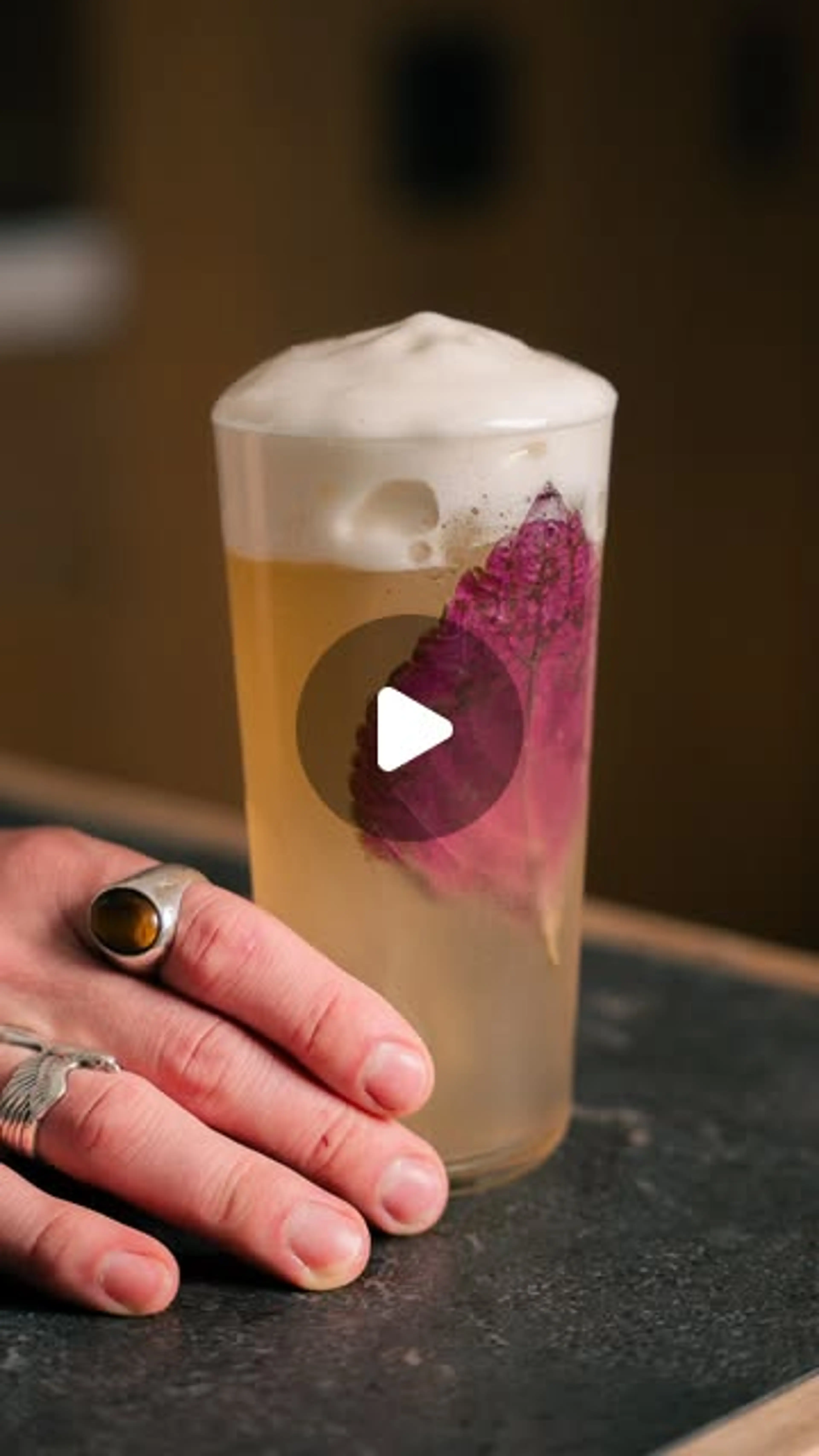 Shiso Saké Southside with a Yuzu Cheong & Chamomile Cloud