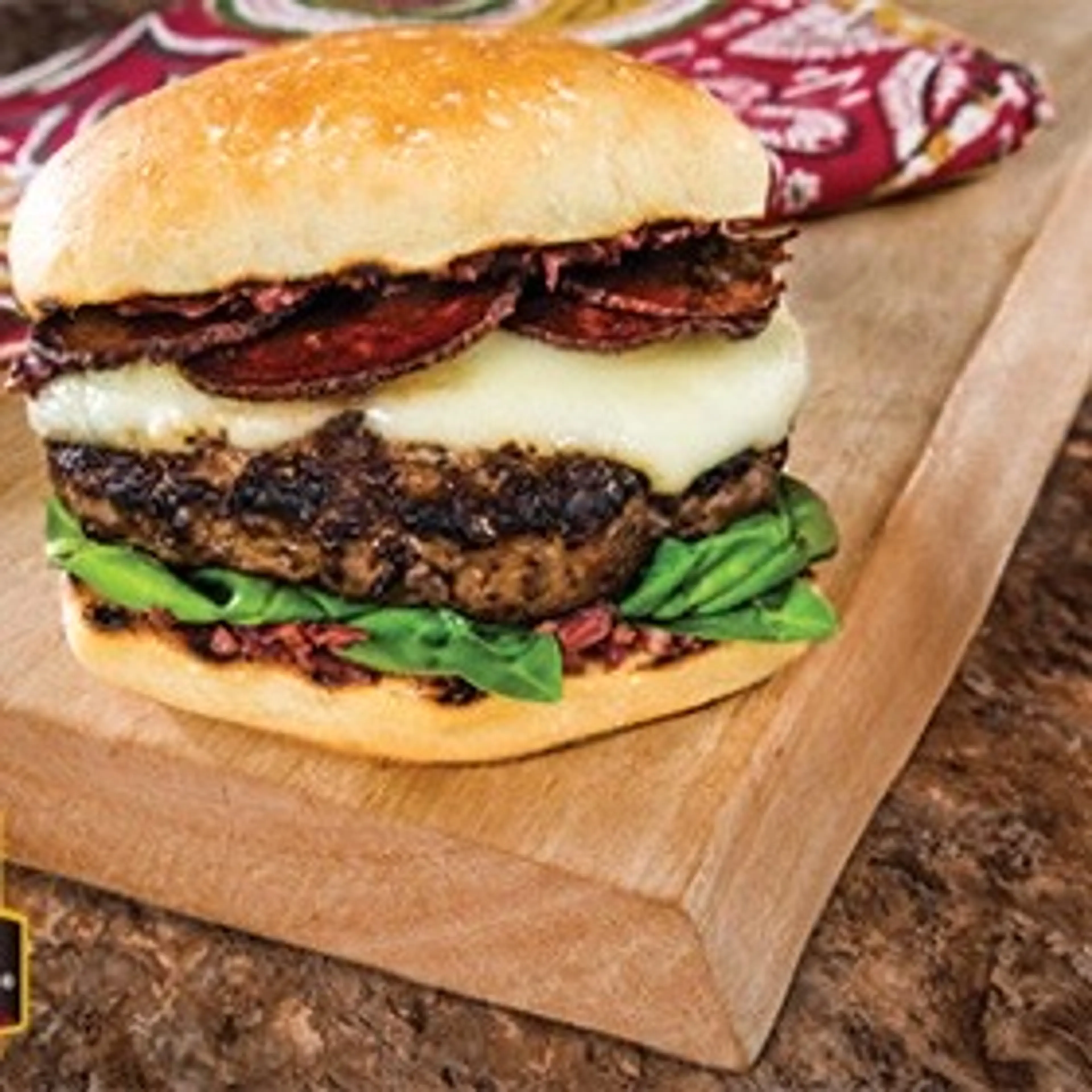 Soppressata Mozzarella Burgers