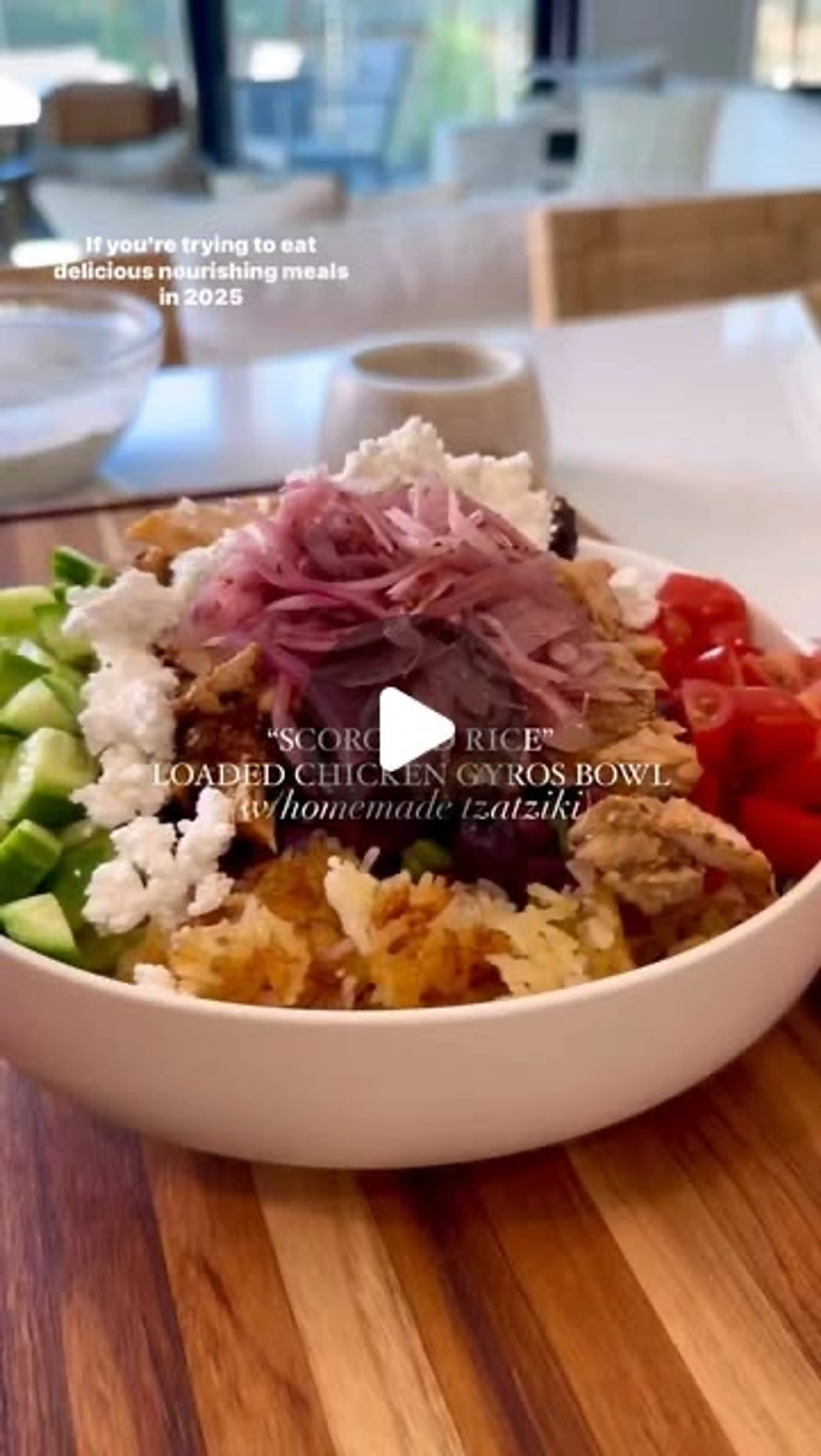 Loaded Chicks Gyros Bowl