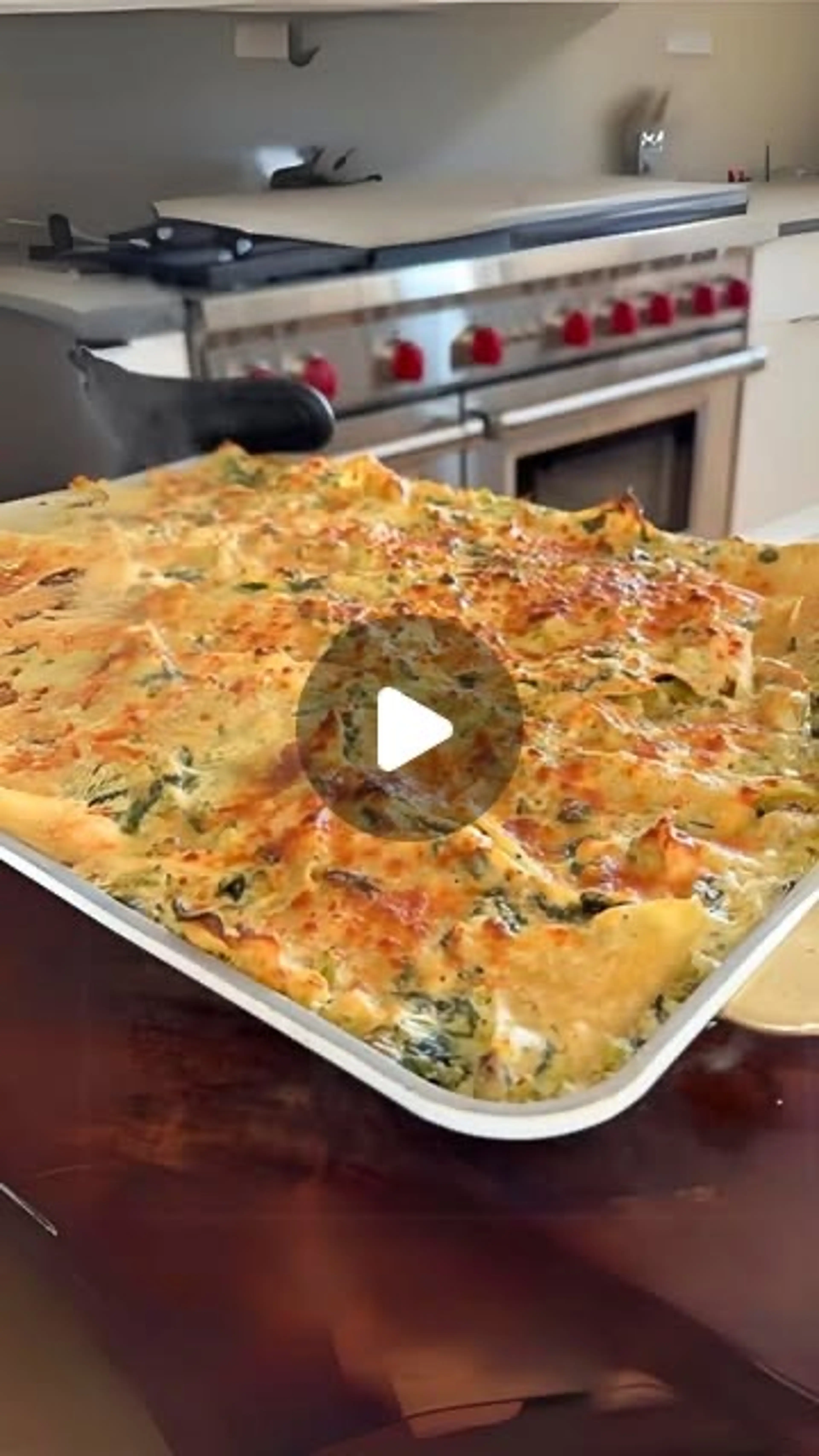 Creamy Chicken and Broccoli Sheet Pan Lasagna
