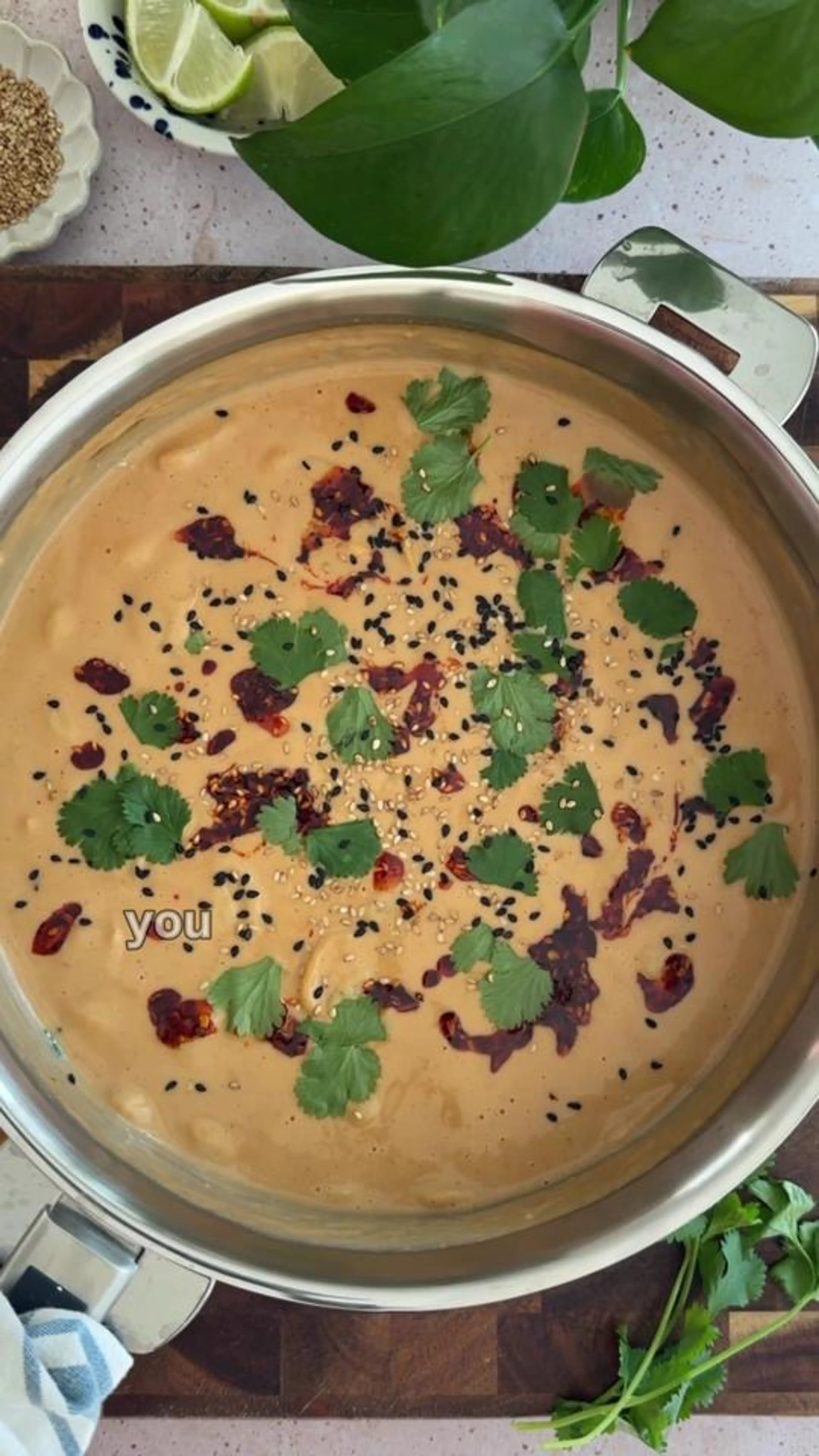 Peanut Sauce Butter Beans