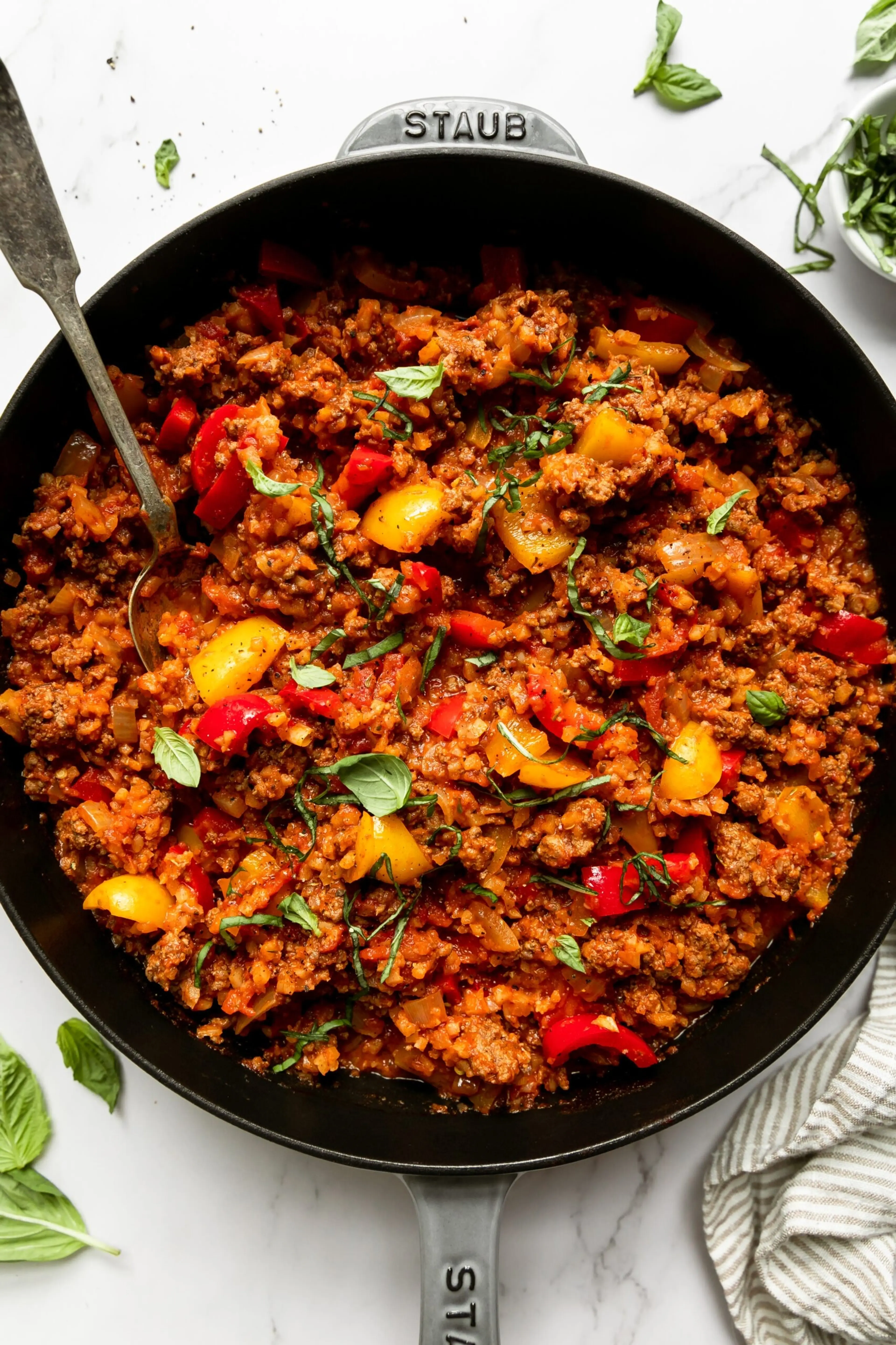 Deconstructed Stuffed Peppers Skillet