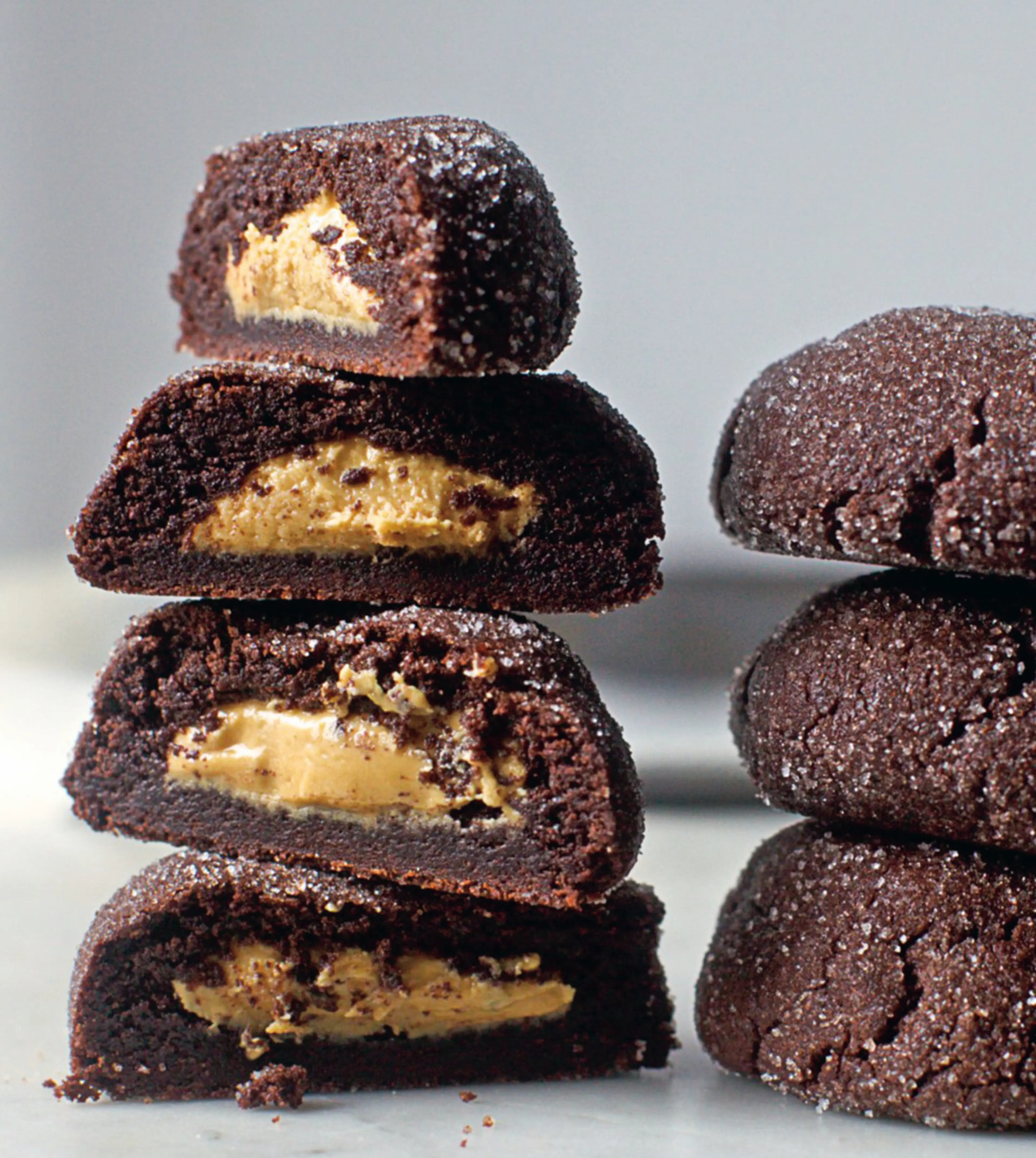 Peanut Butter Filled Chocolate Cookies