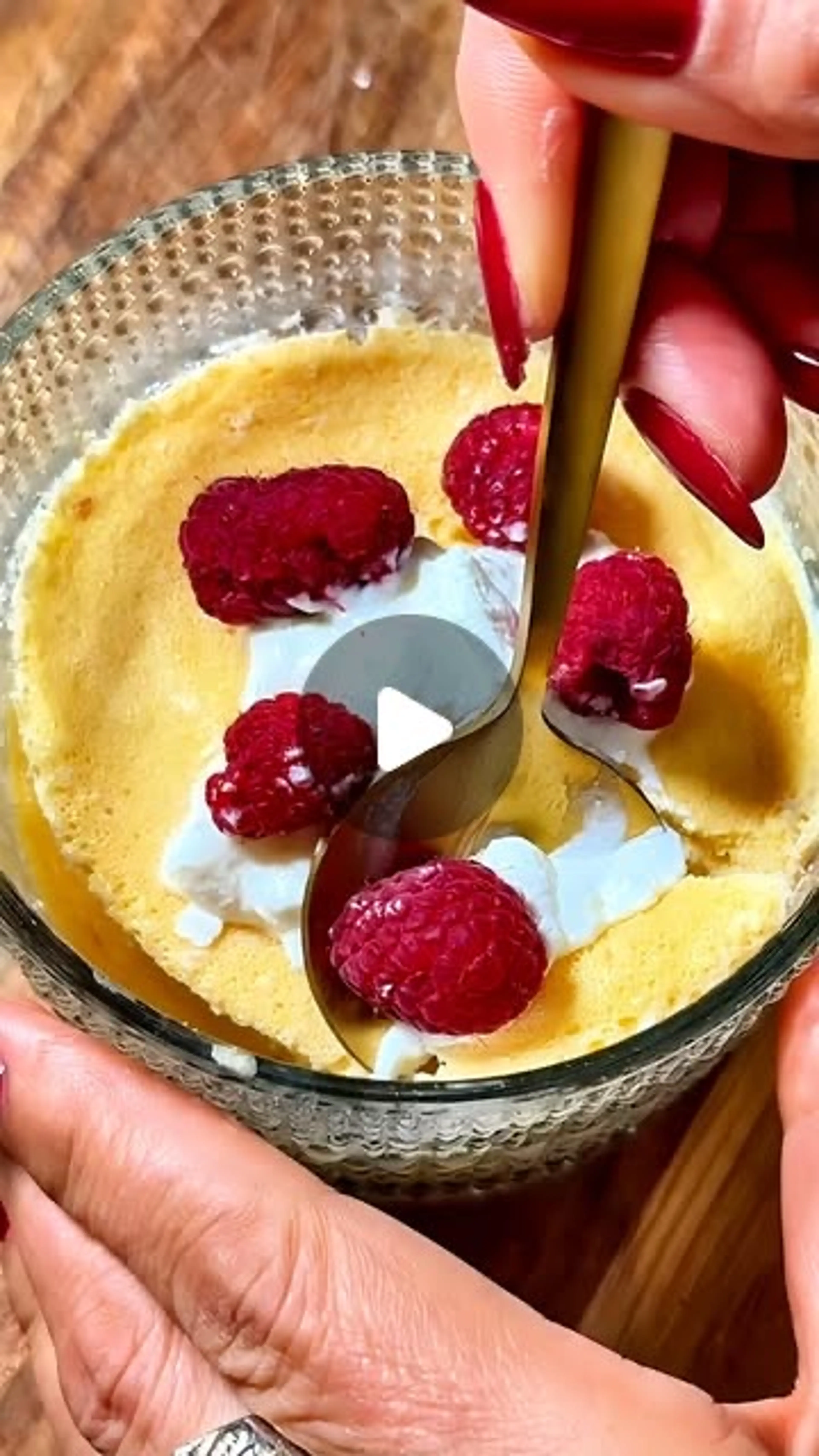 Lemon Raspberry Protein Mug Cake