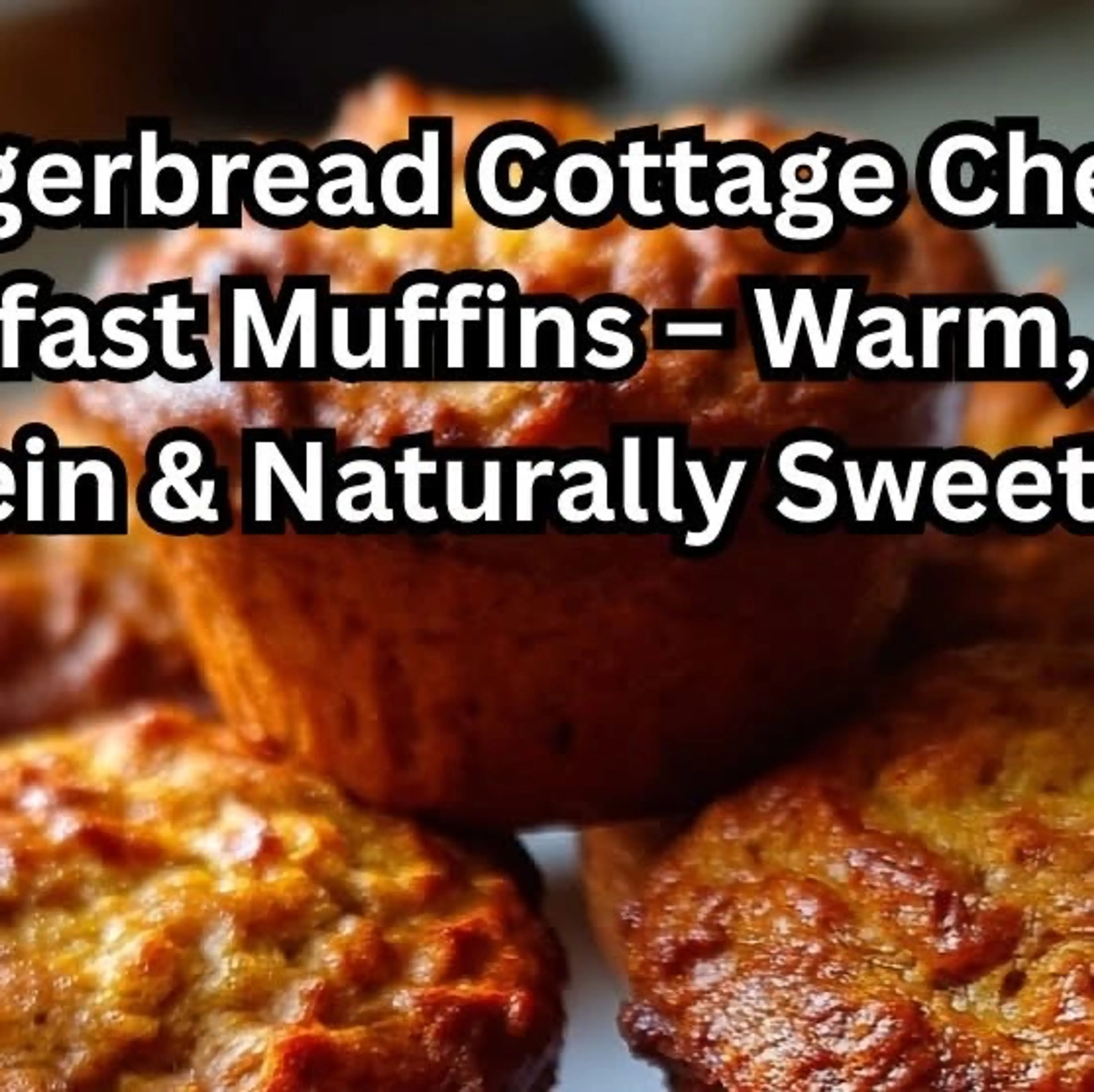 Gingerbread Cottage Cheese Breakfast Muffins