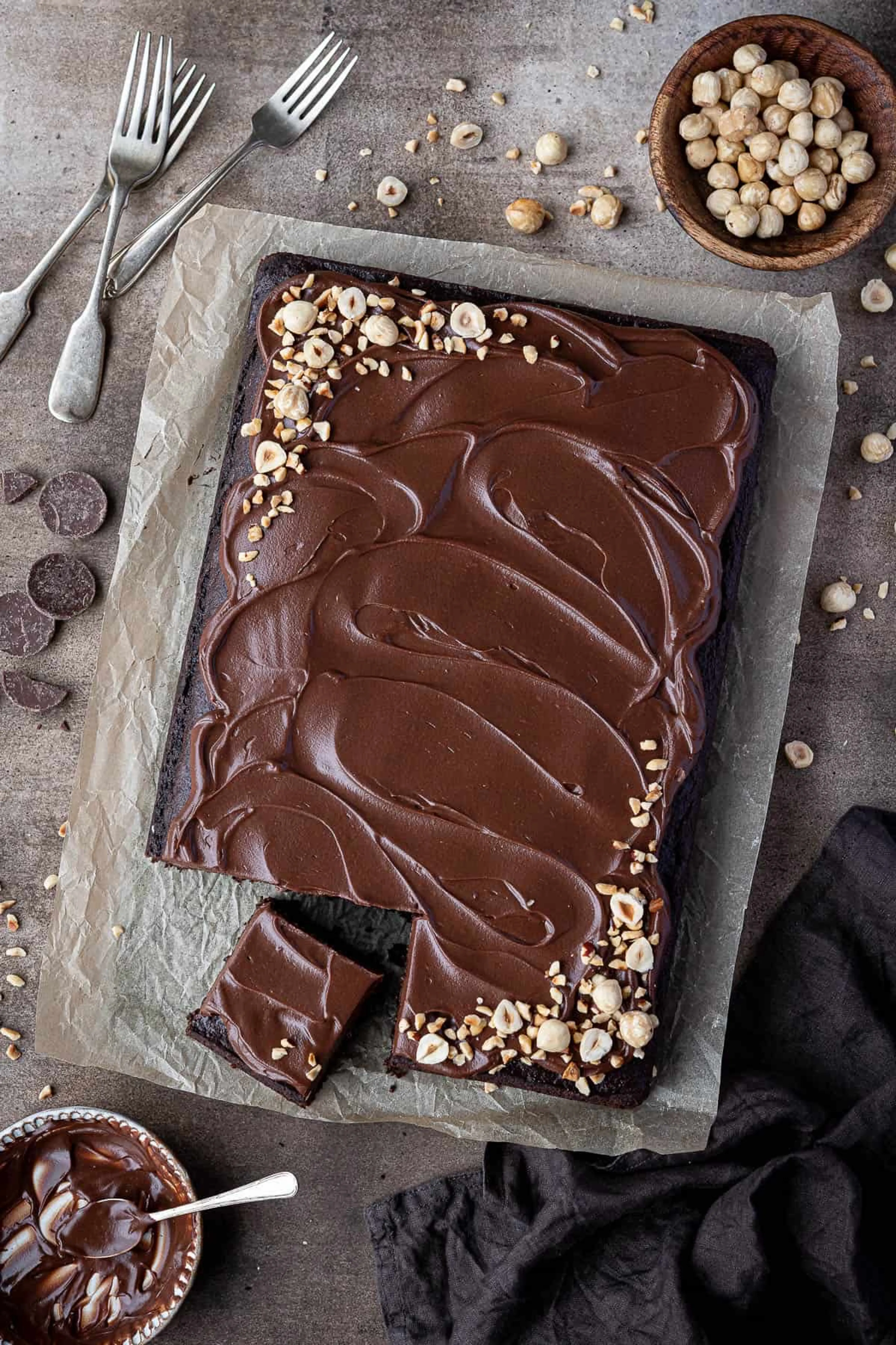Vegan Chocolate Hazelnut Cake