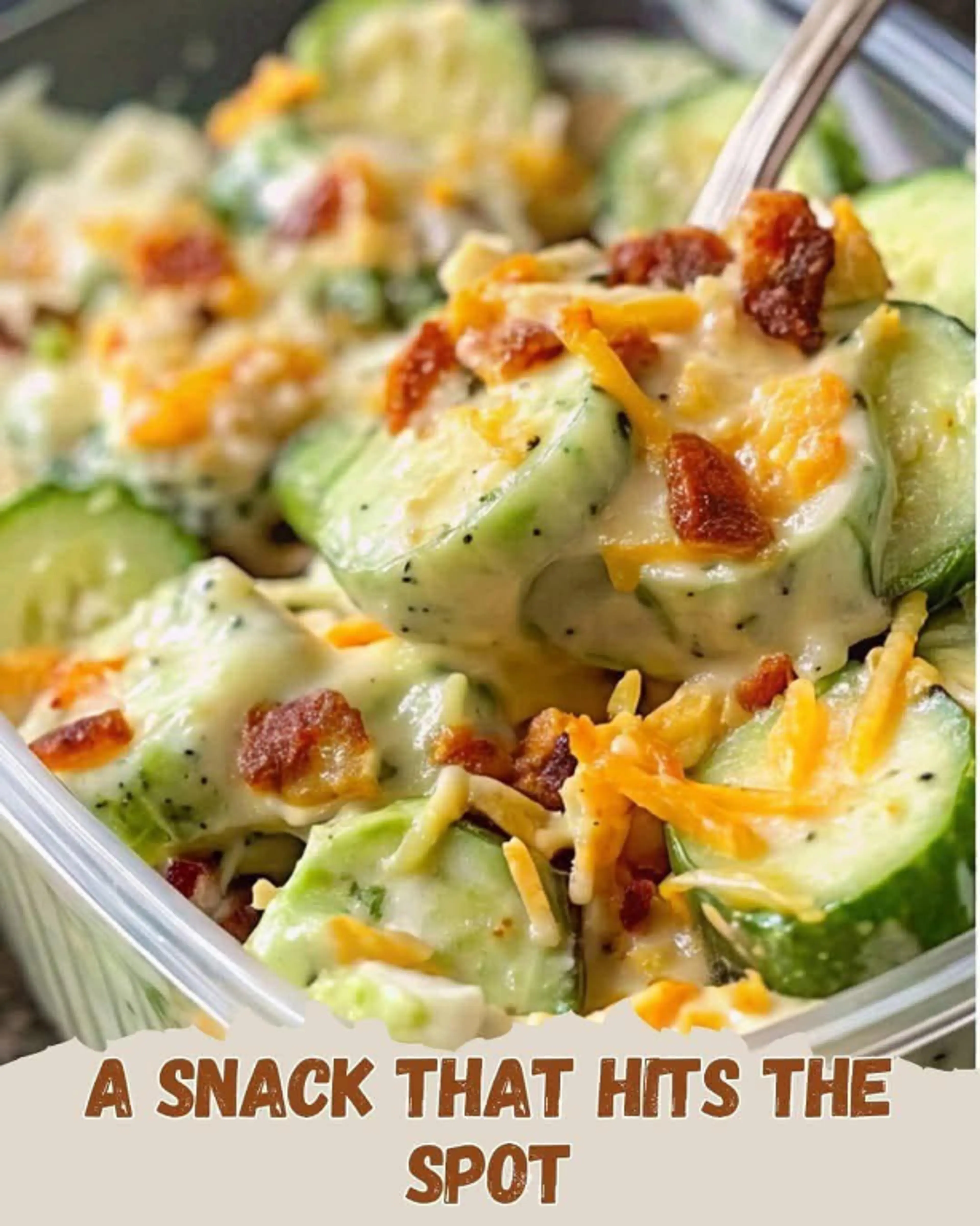 Cucumber & Bacon Salad