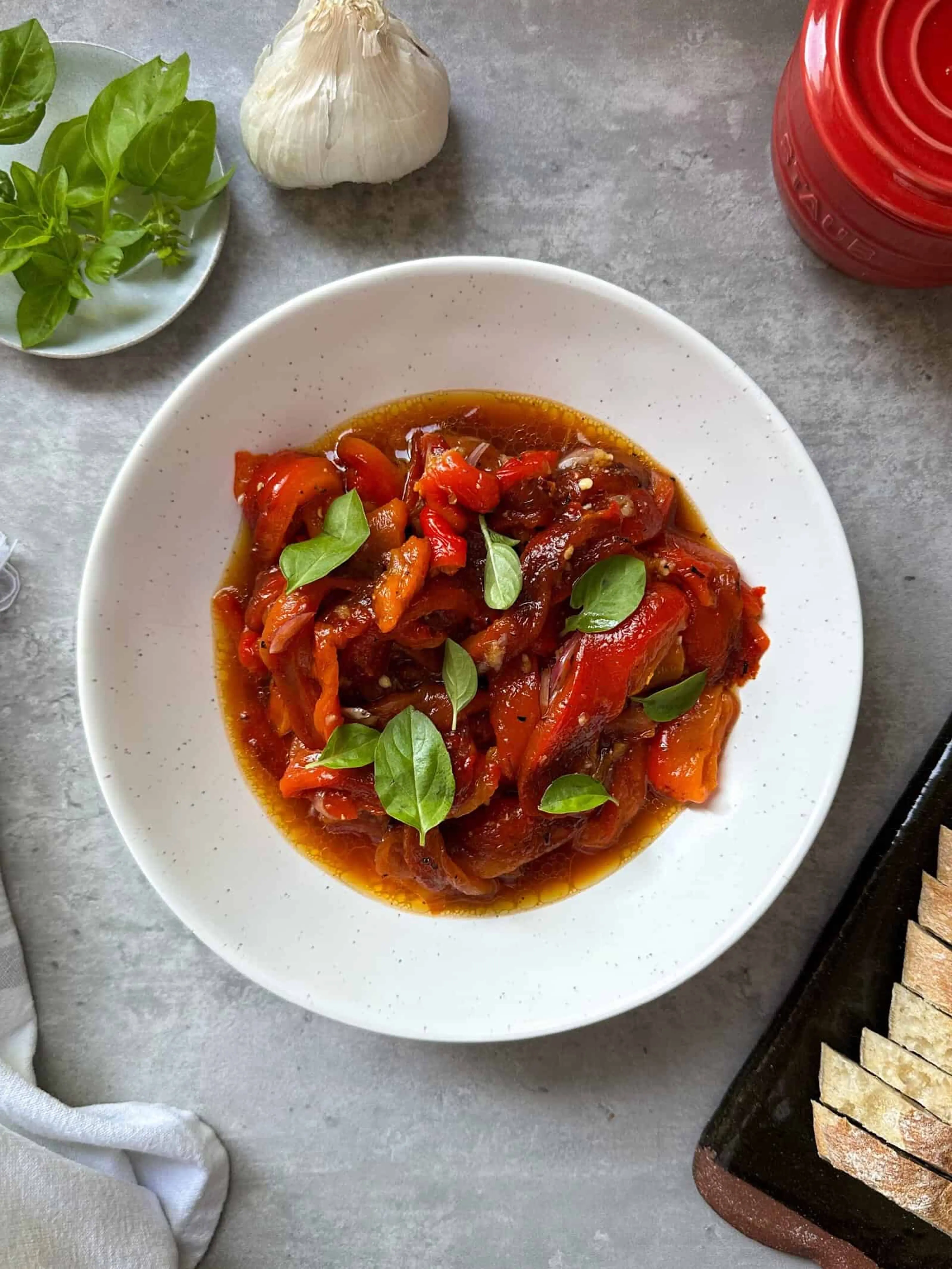 Roasted Red Pepper Salad