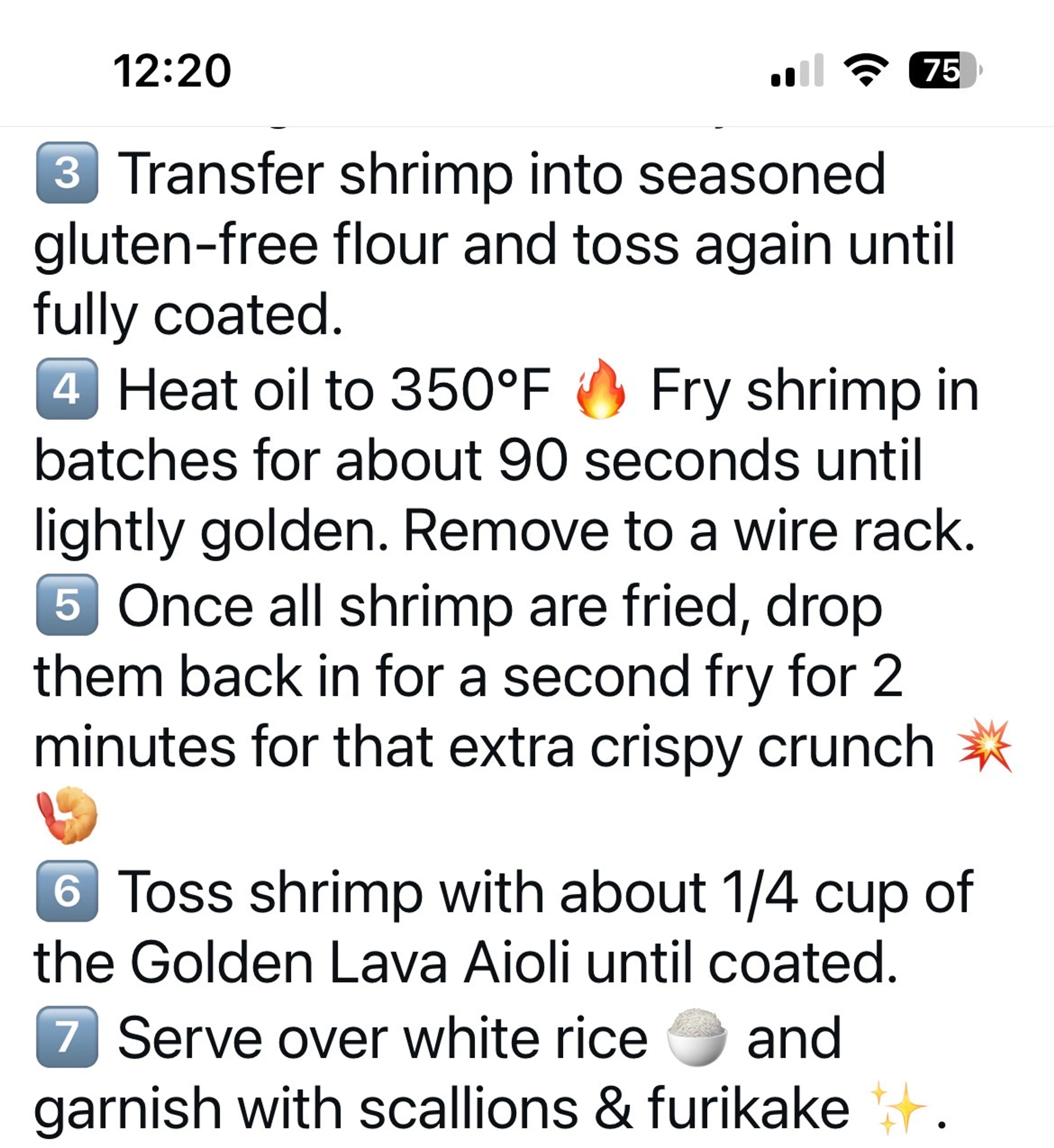 Golden Lava Shrimp