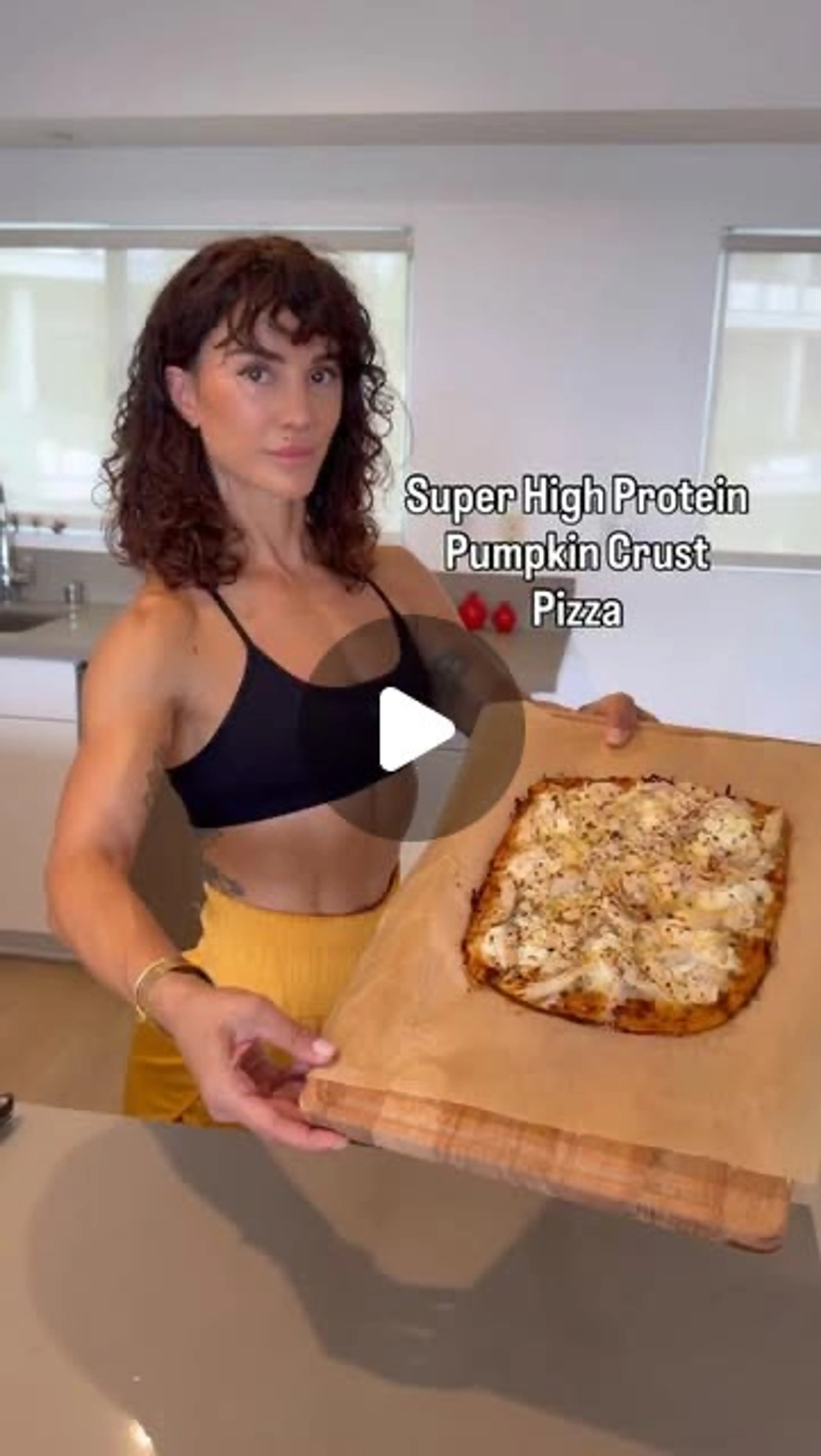 Super High Protein Low Carb Pumpkin Crust Pizza - Must Try!
