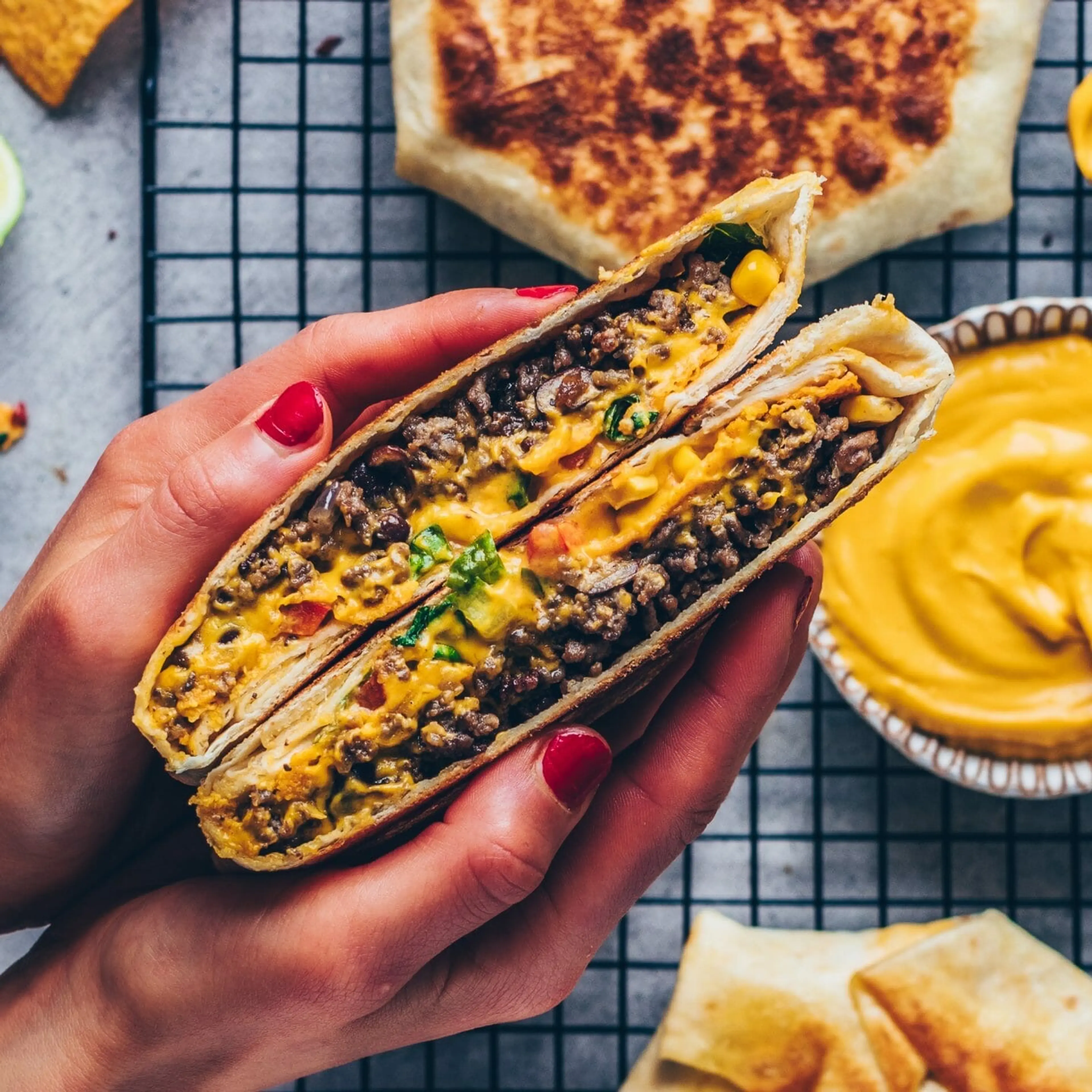 Vegane Burrito Wraps XXL “Crunchwrap Supreme“