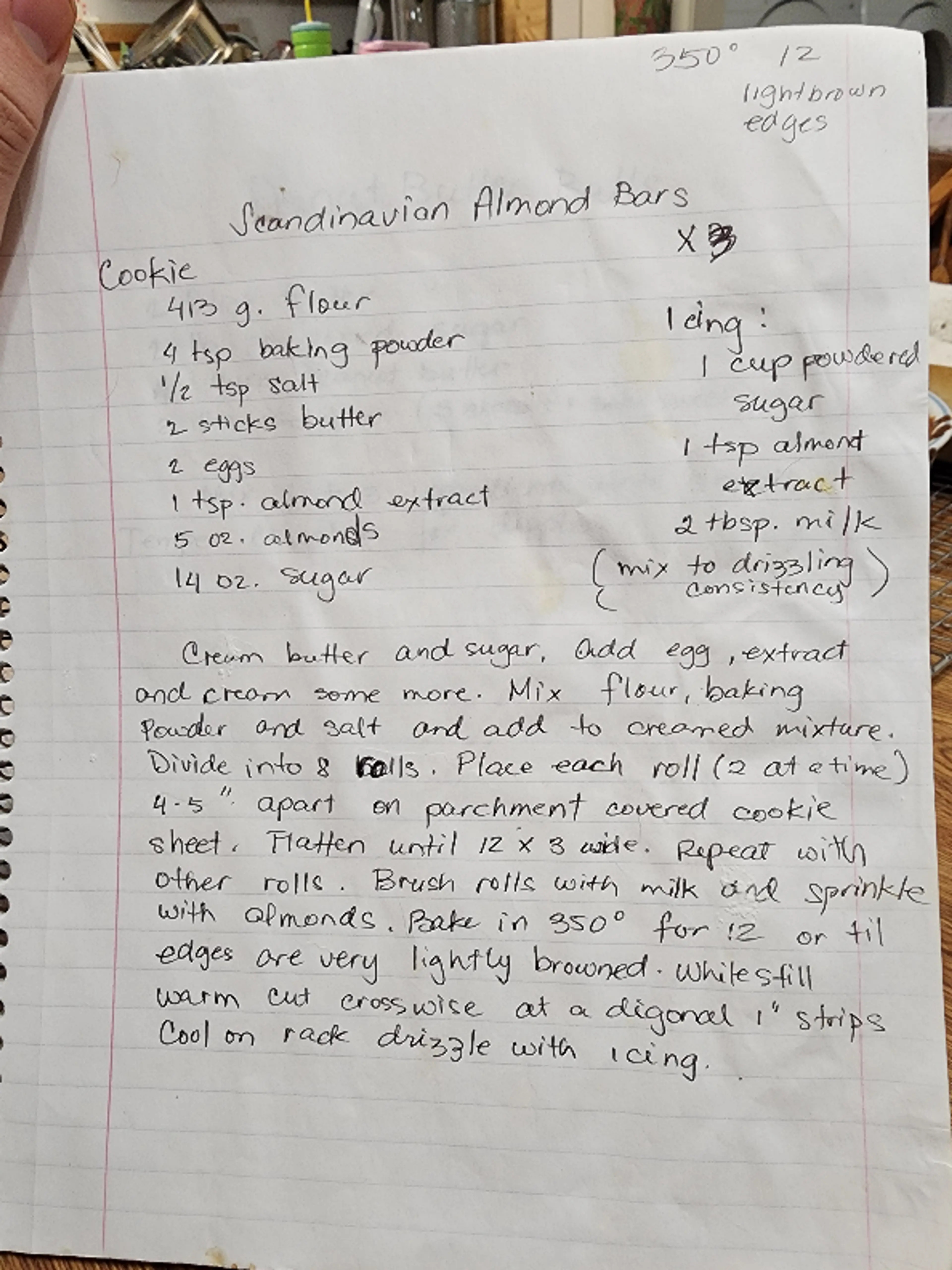 Scandinavian Almond Bars