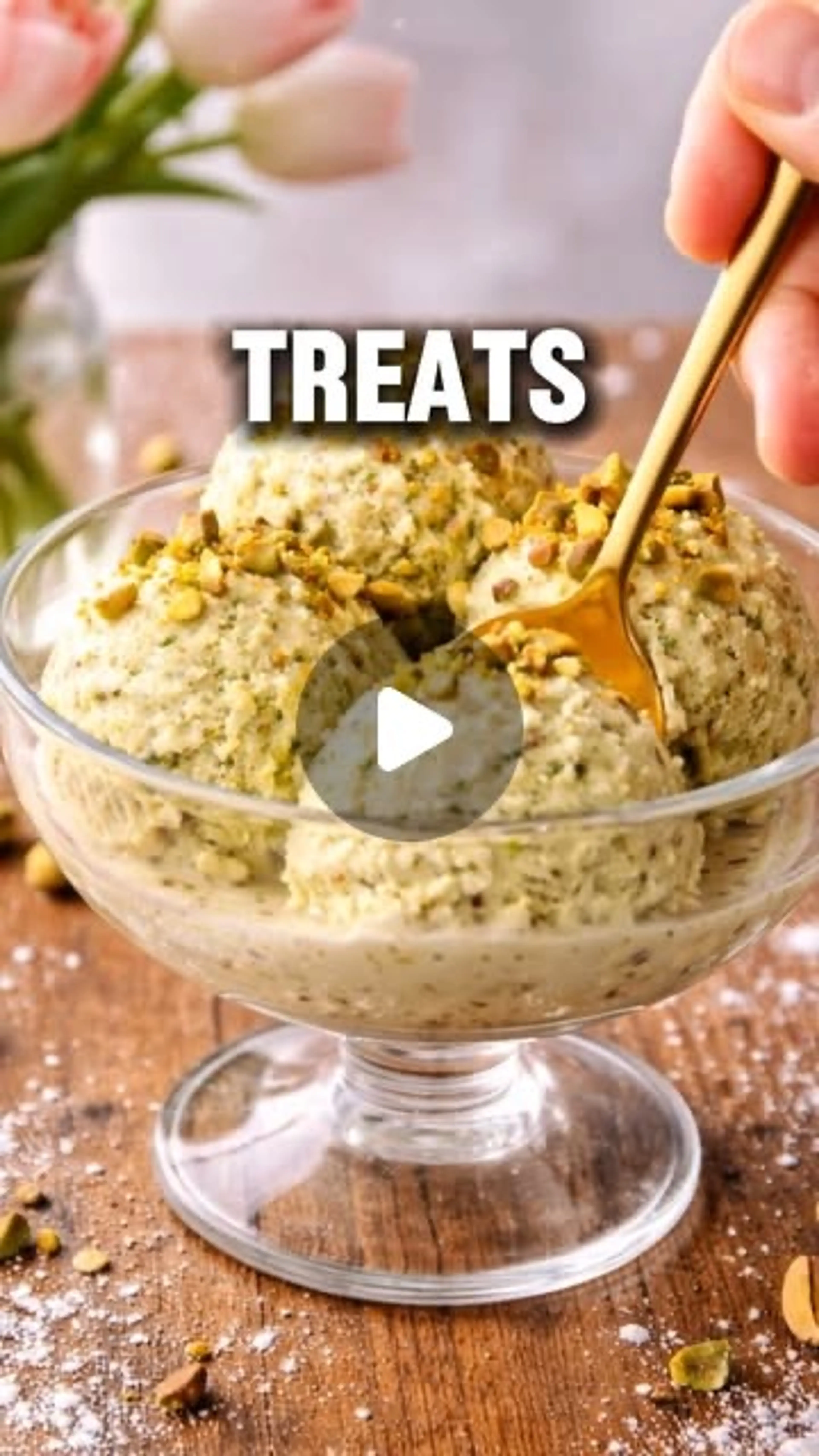 Healthy Pistachio Ice Cream (high Protein, No Sugar Crash