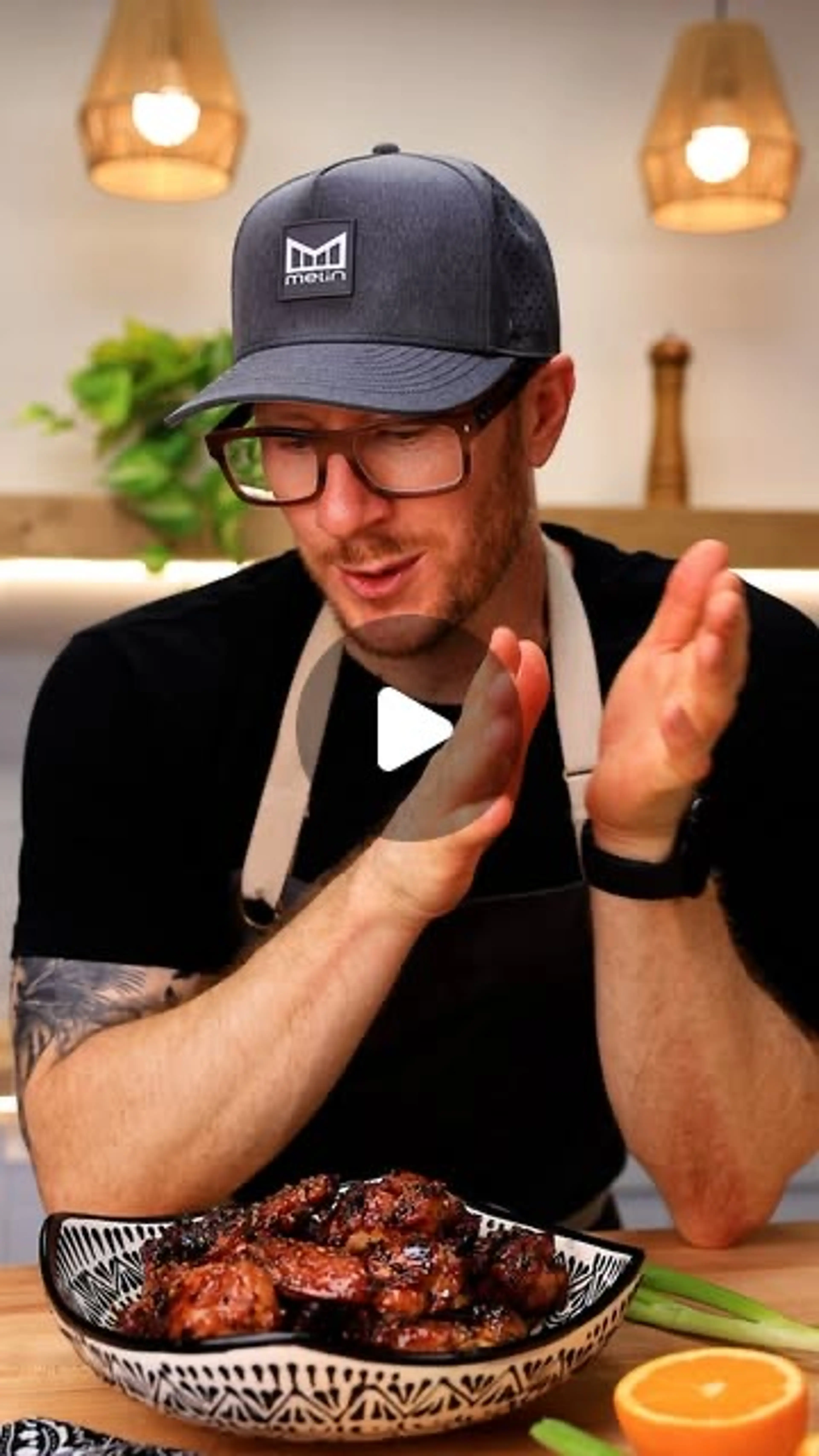 Orange Pepper Chicken Wings