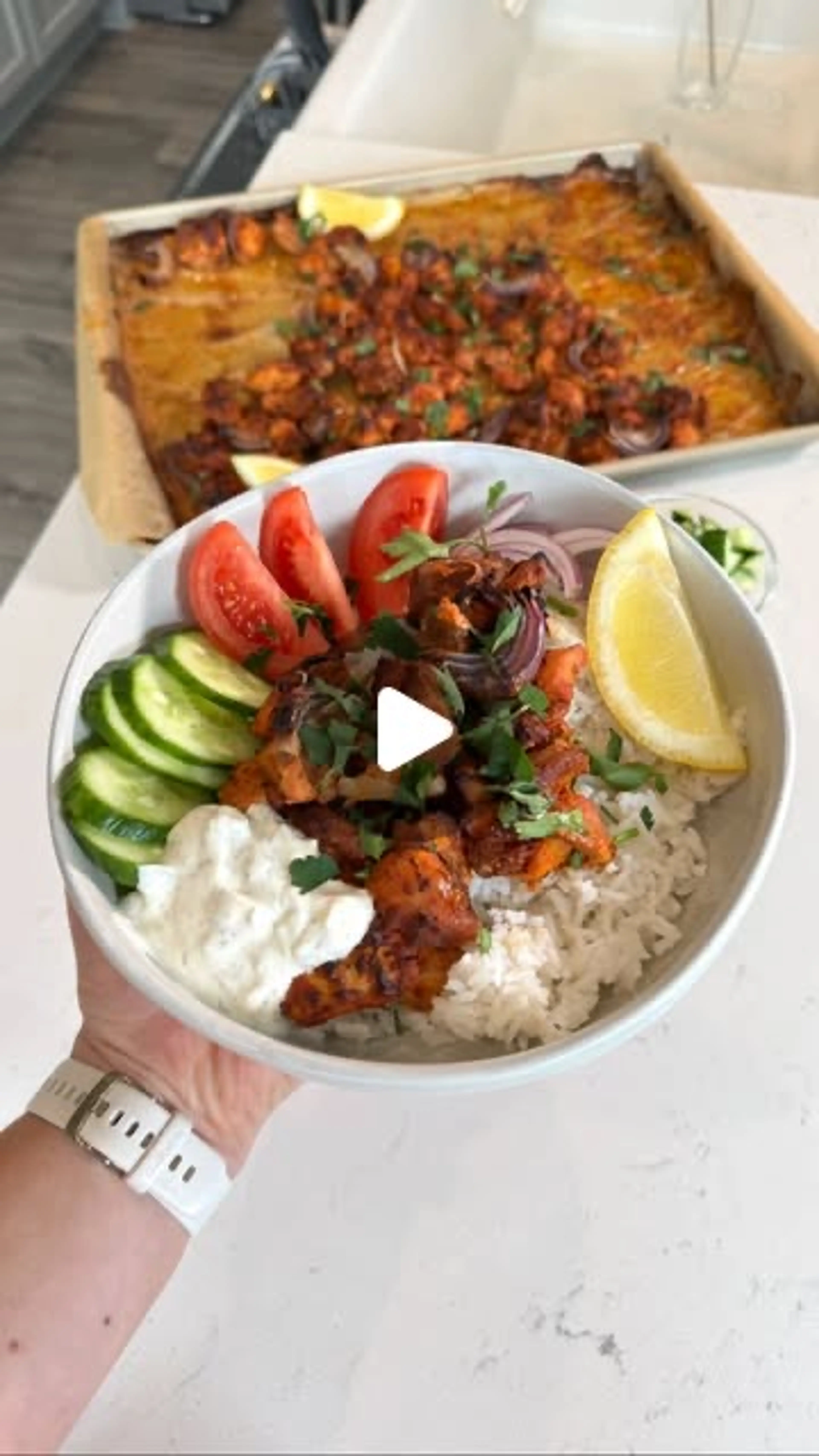 Sheet Pan Chicken Shawarma