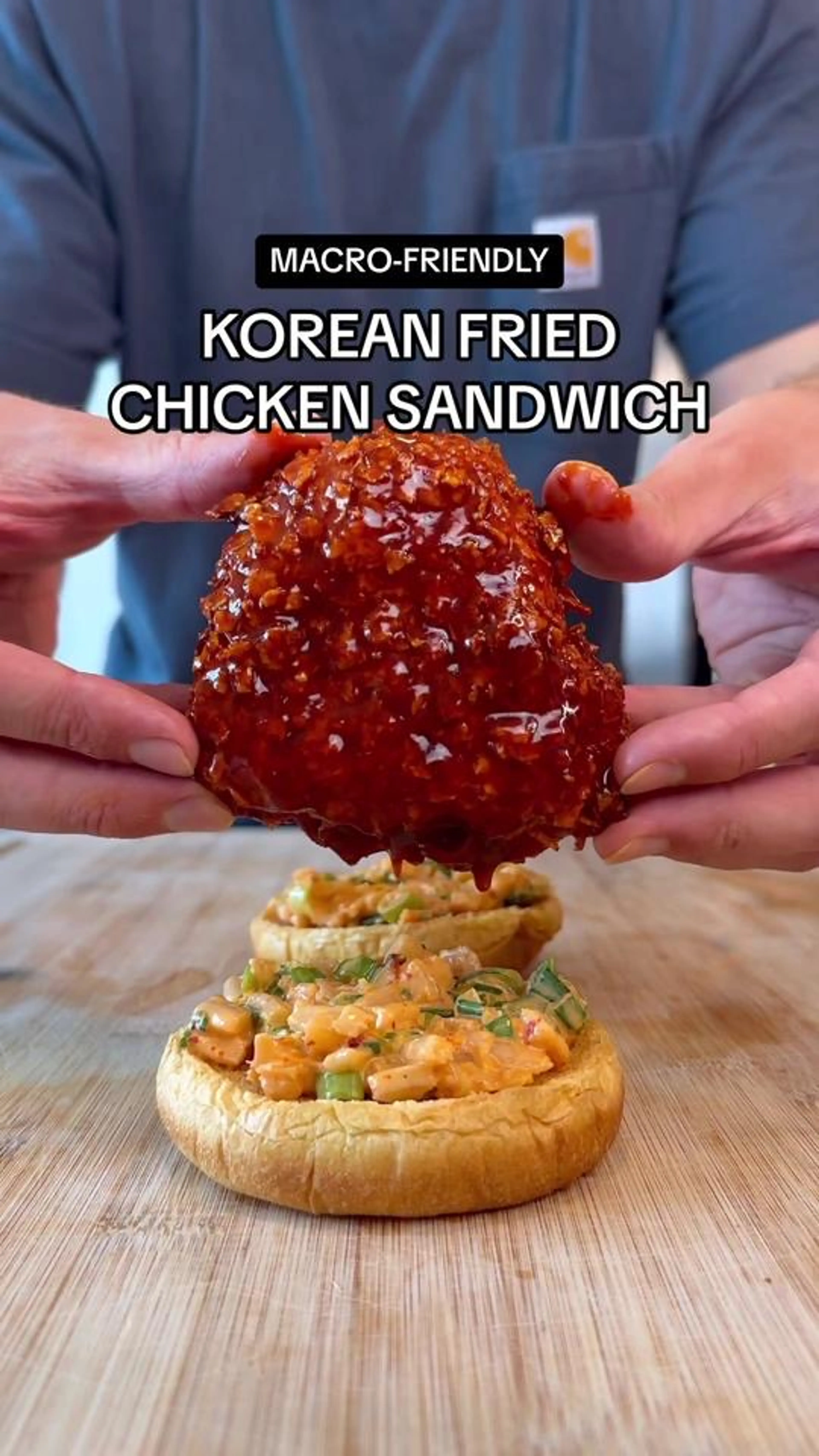 Korean Fried Chicken Sandwiches