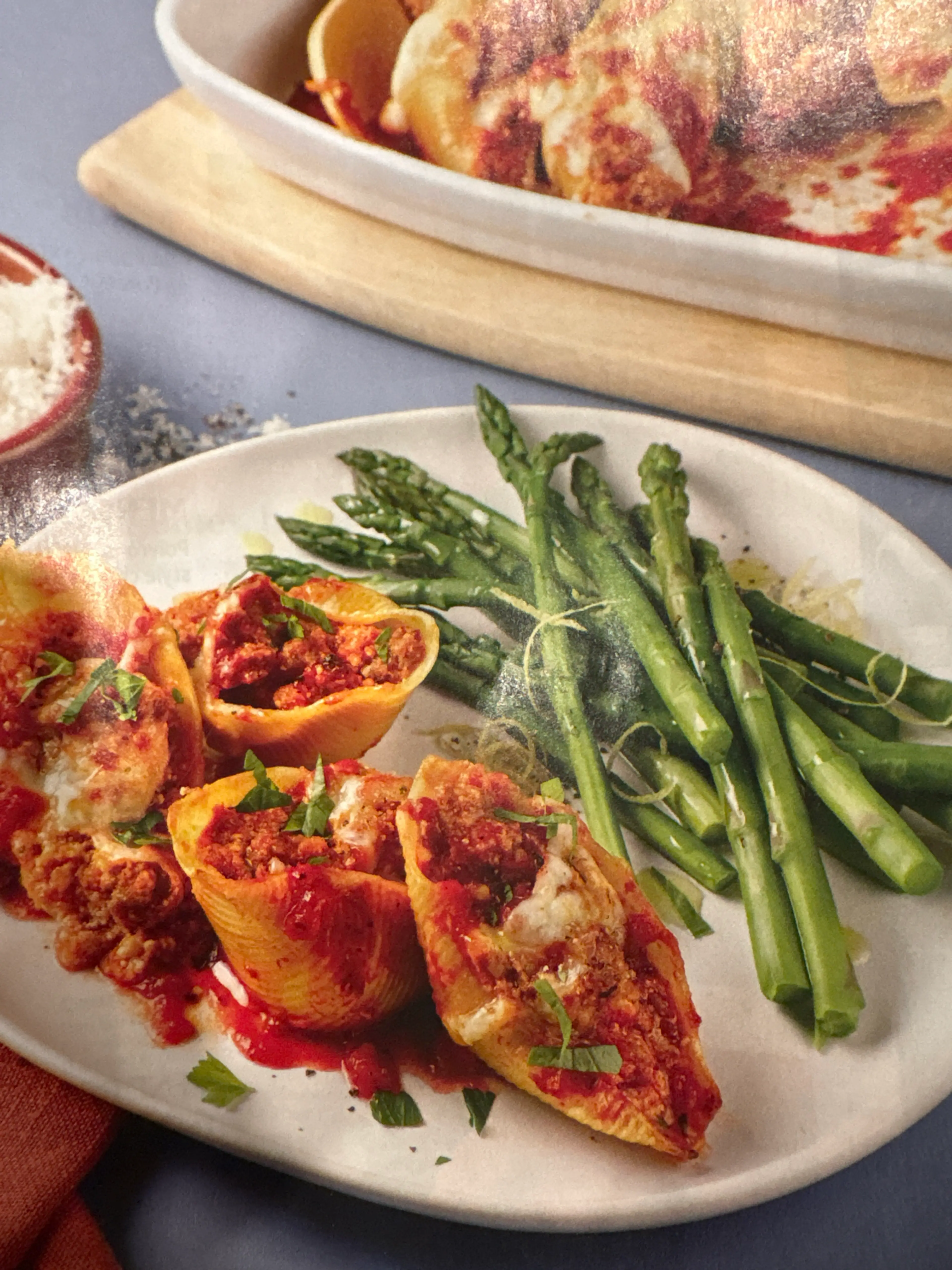 COQUiLLES FARCiES saucisses et parmesan