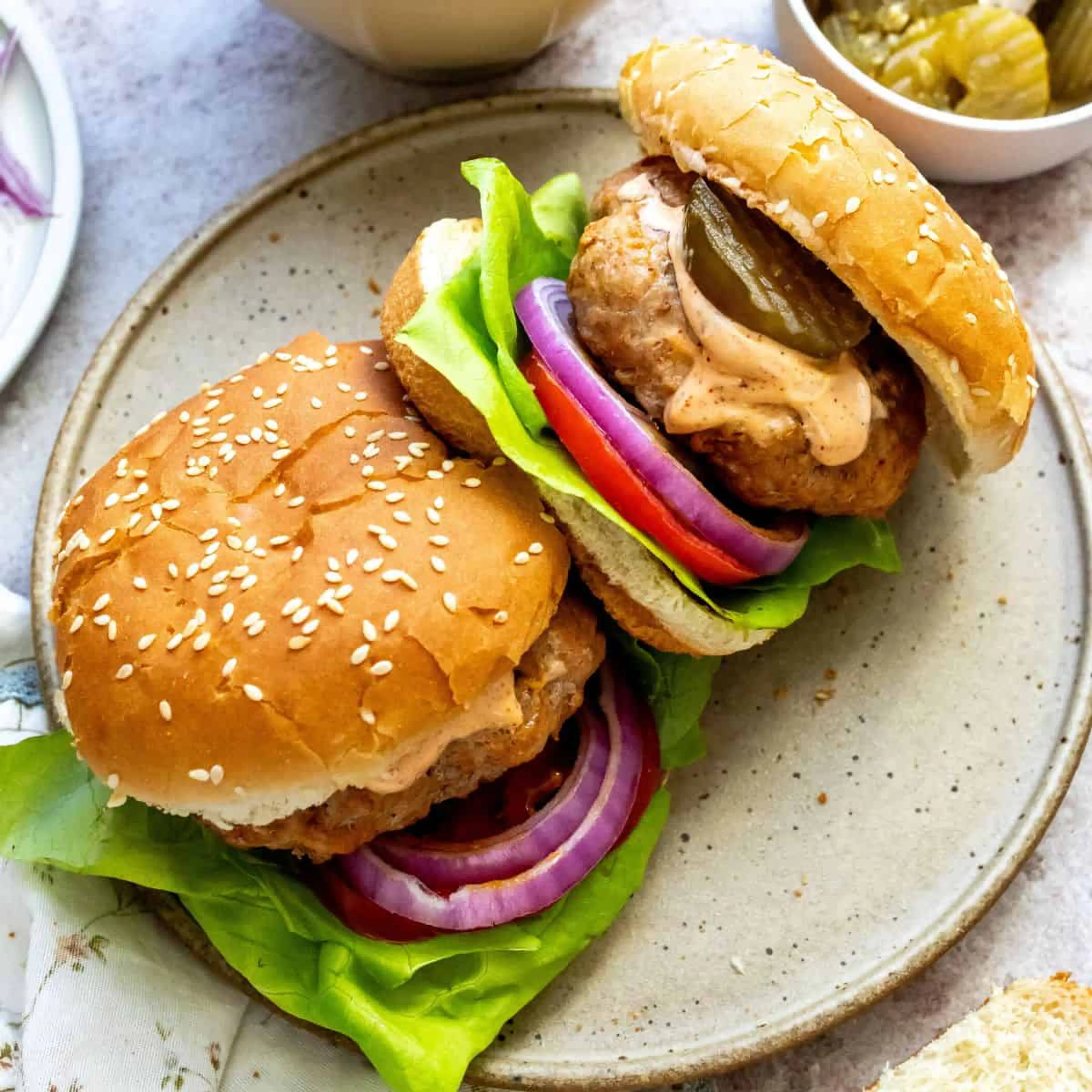 Spicy Chicken Burgers
