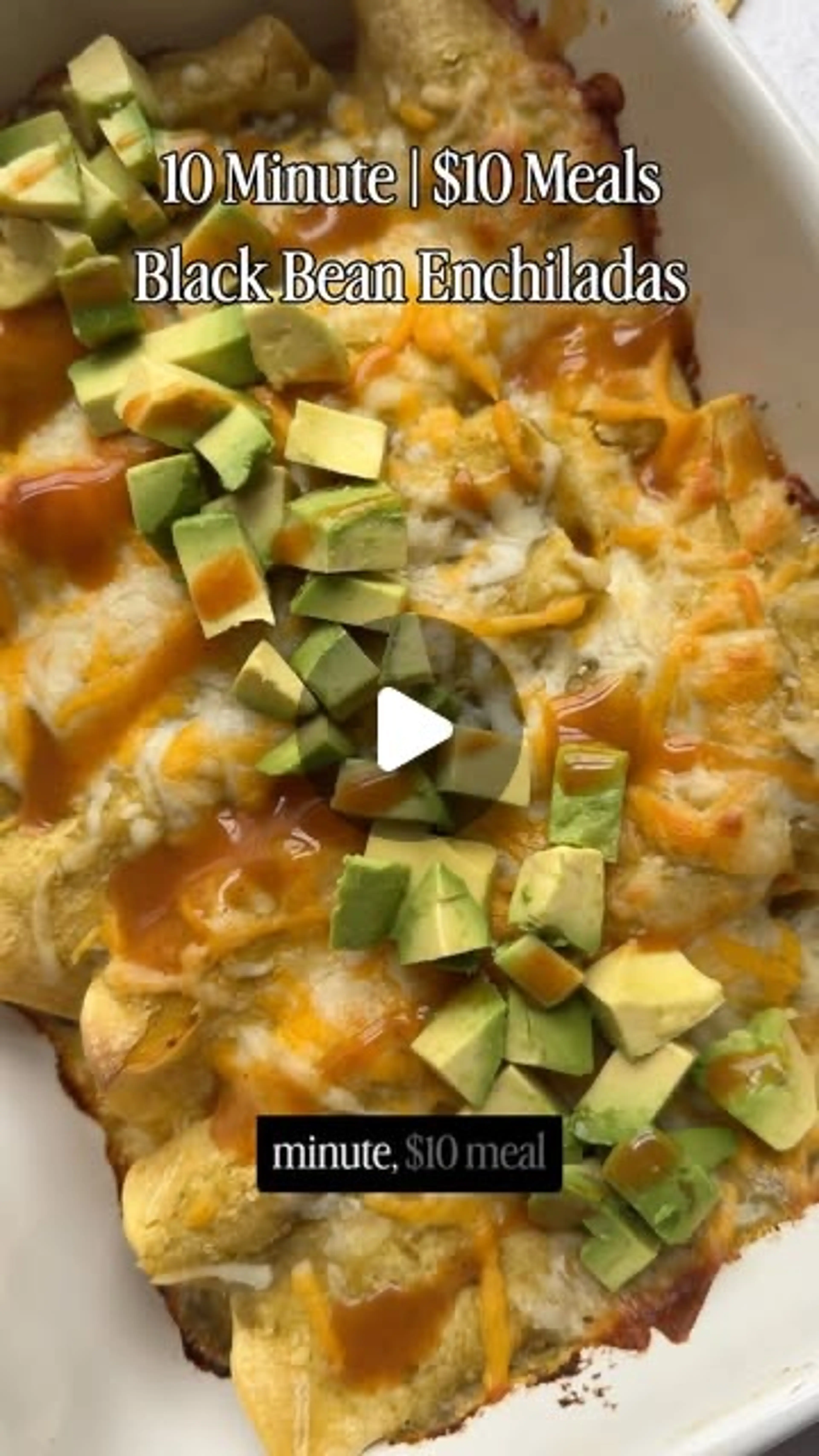 5 Ingredient Black Bean Enchiladas