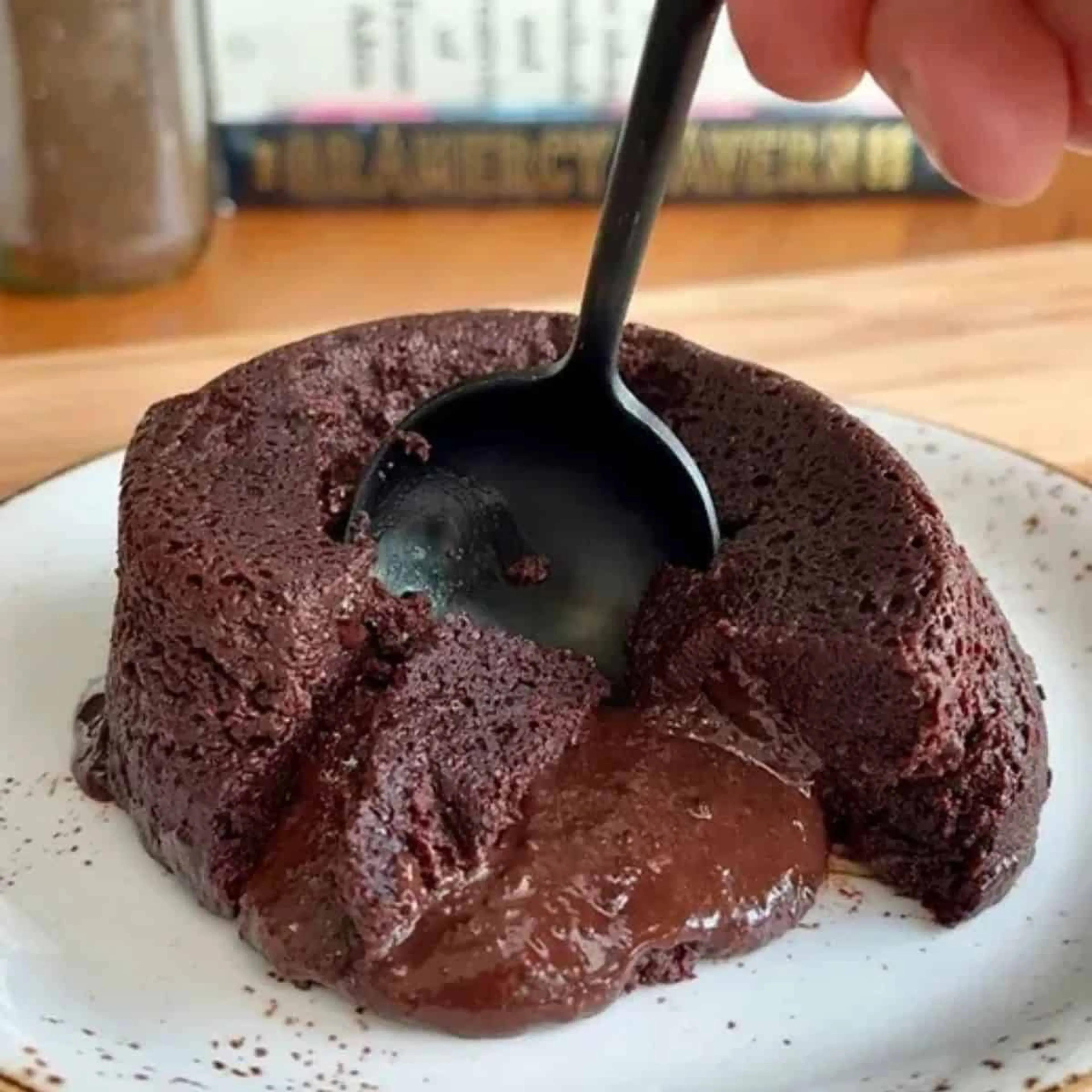 High-Protein Microwave Chocolate Lava Cake
