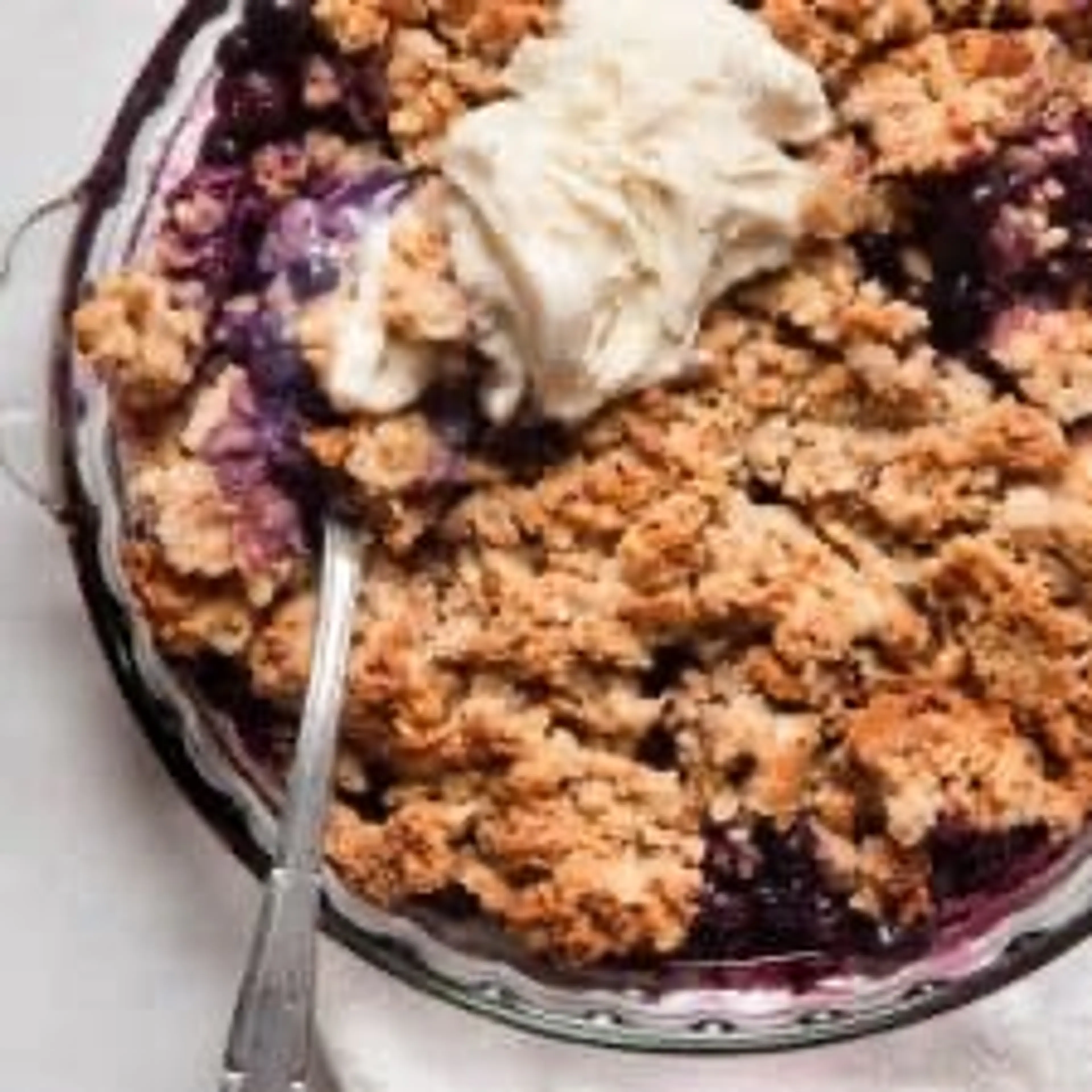 Healthy Blueberry Cobbler