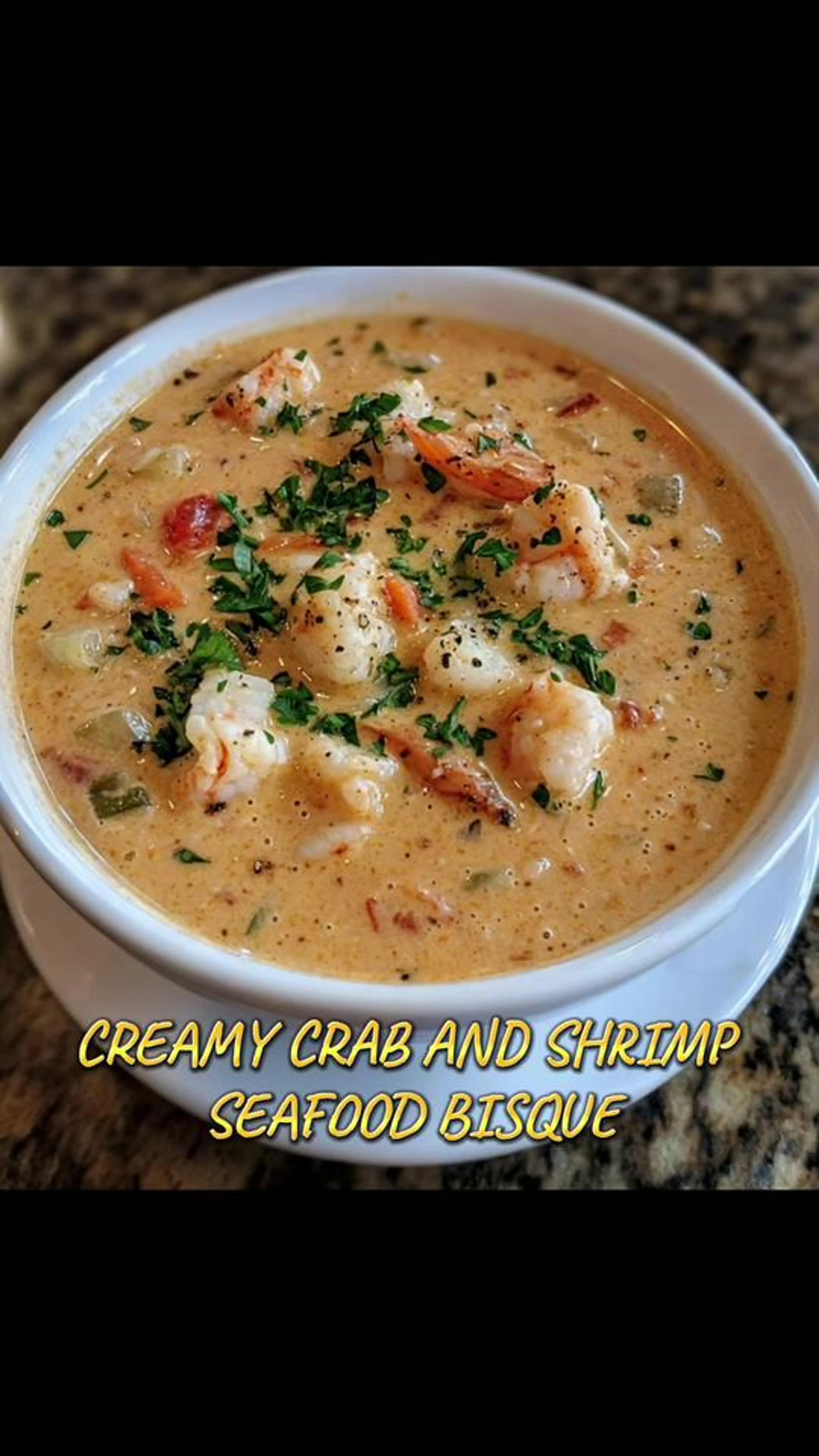 Creamy Crab and Shrimp Seafood Bisque