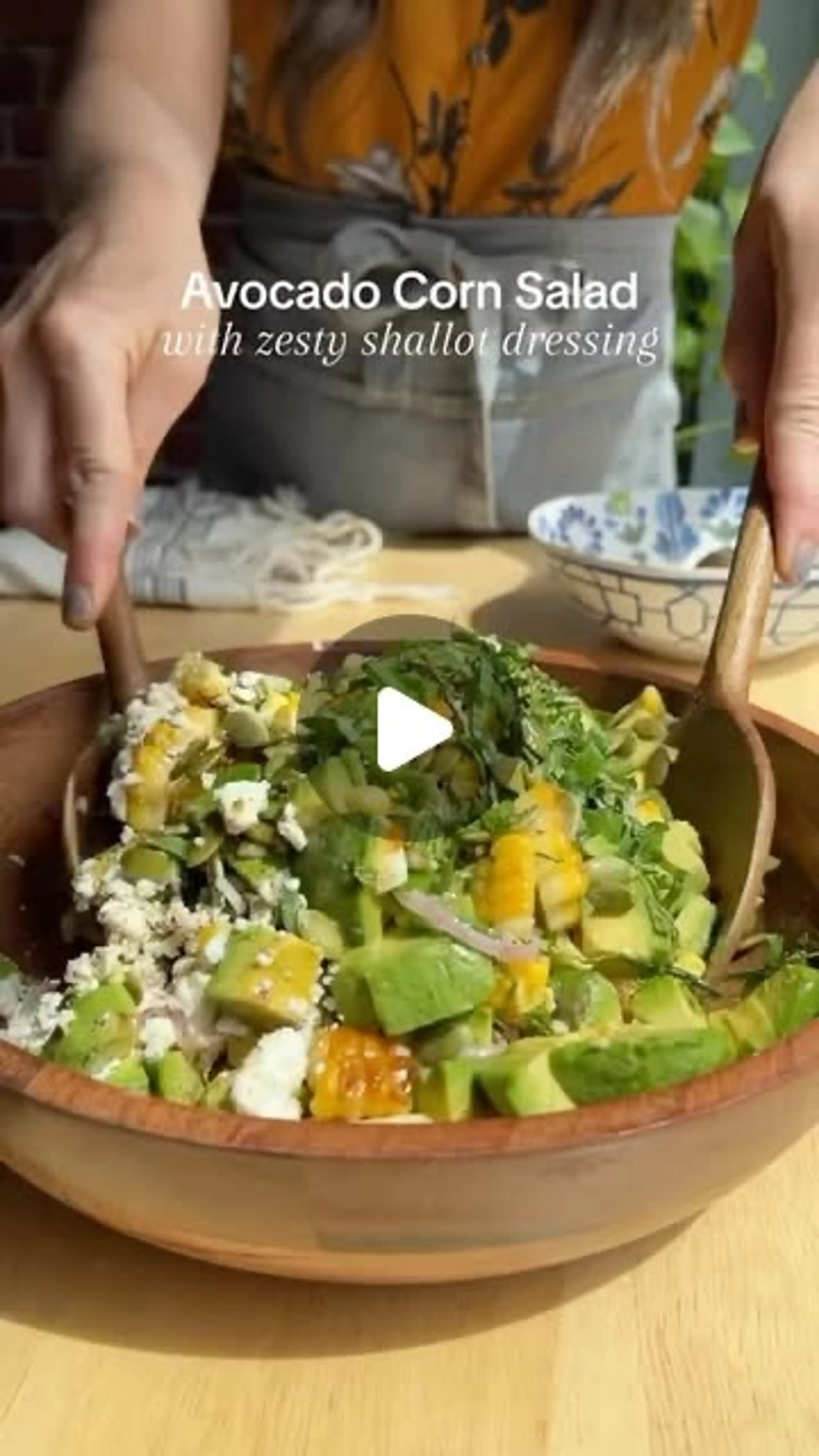 Fresh, Fast & Flavorful - Avocado Corn Shallot Salad