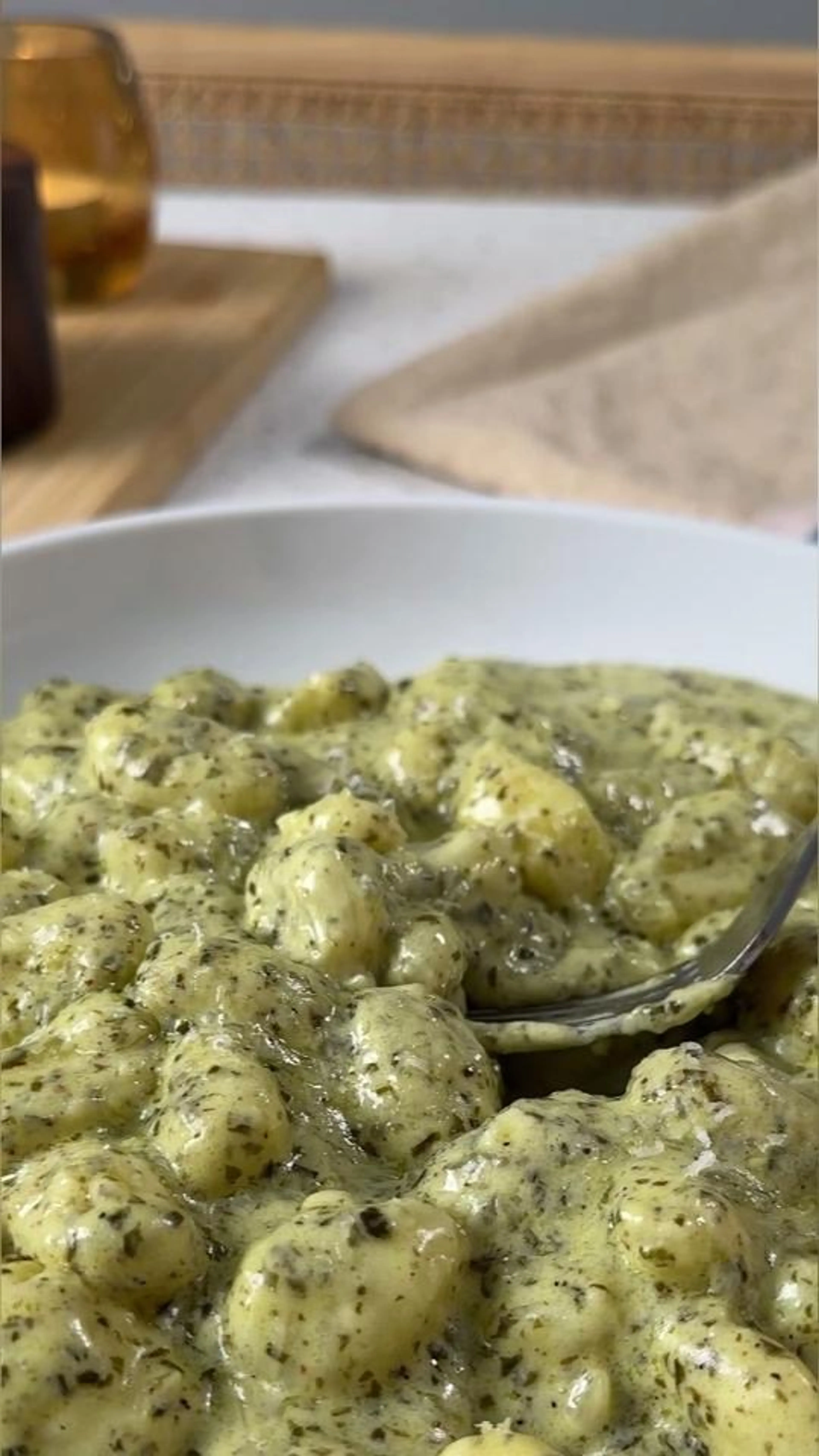 Gnocchis Crémeux au Pesto