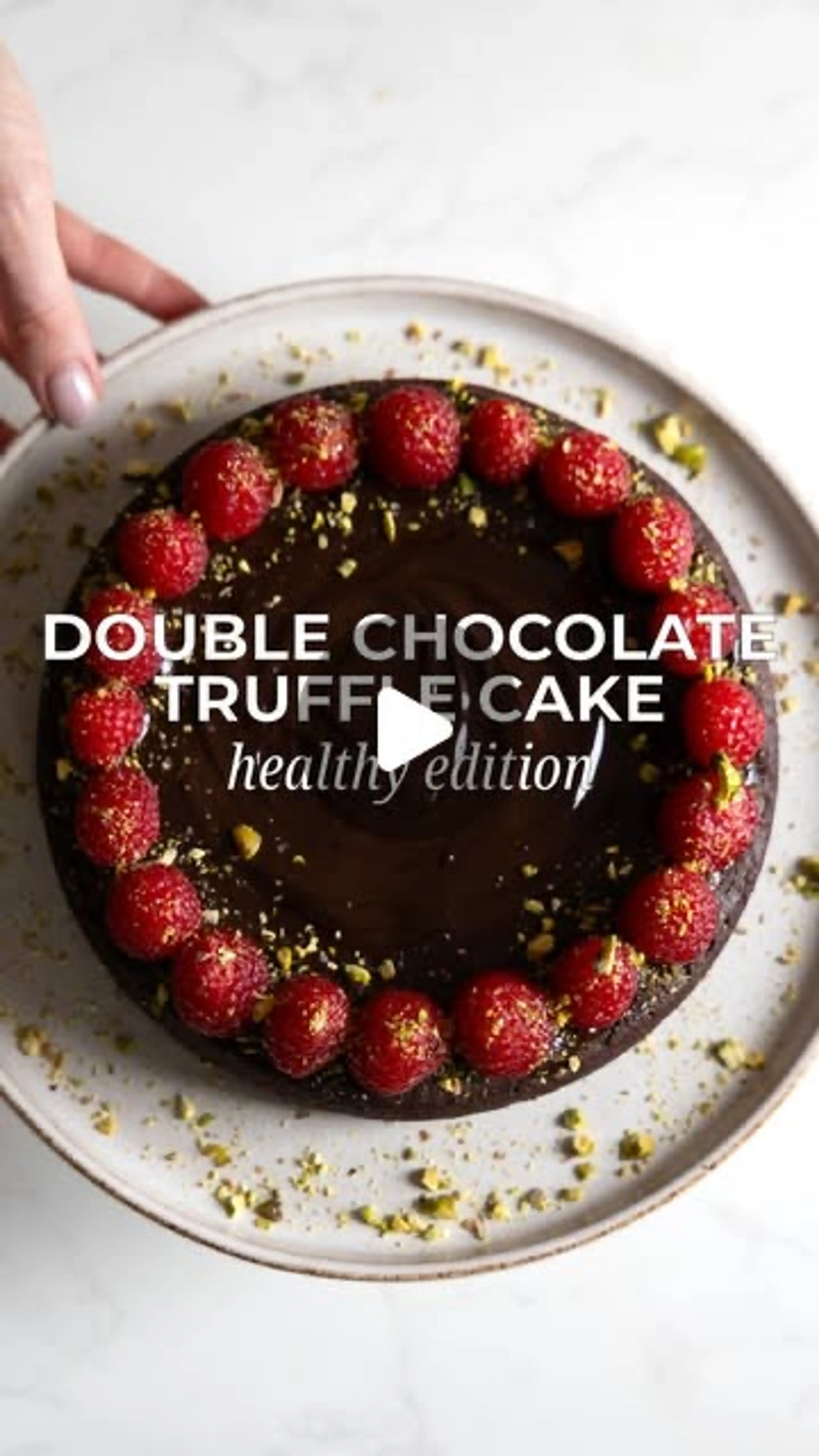 Healthy Chocolate Truffle Cake