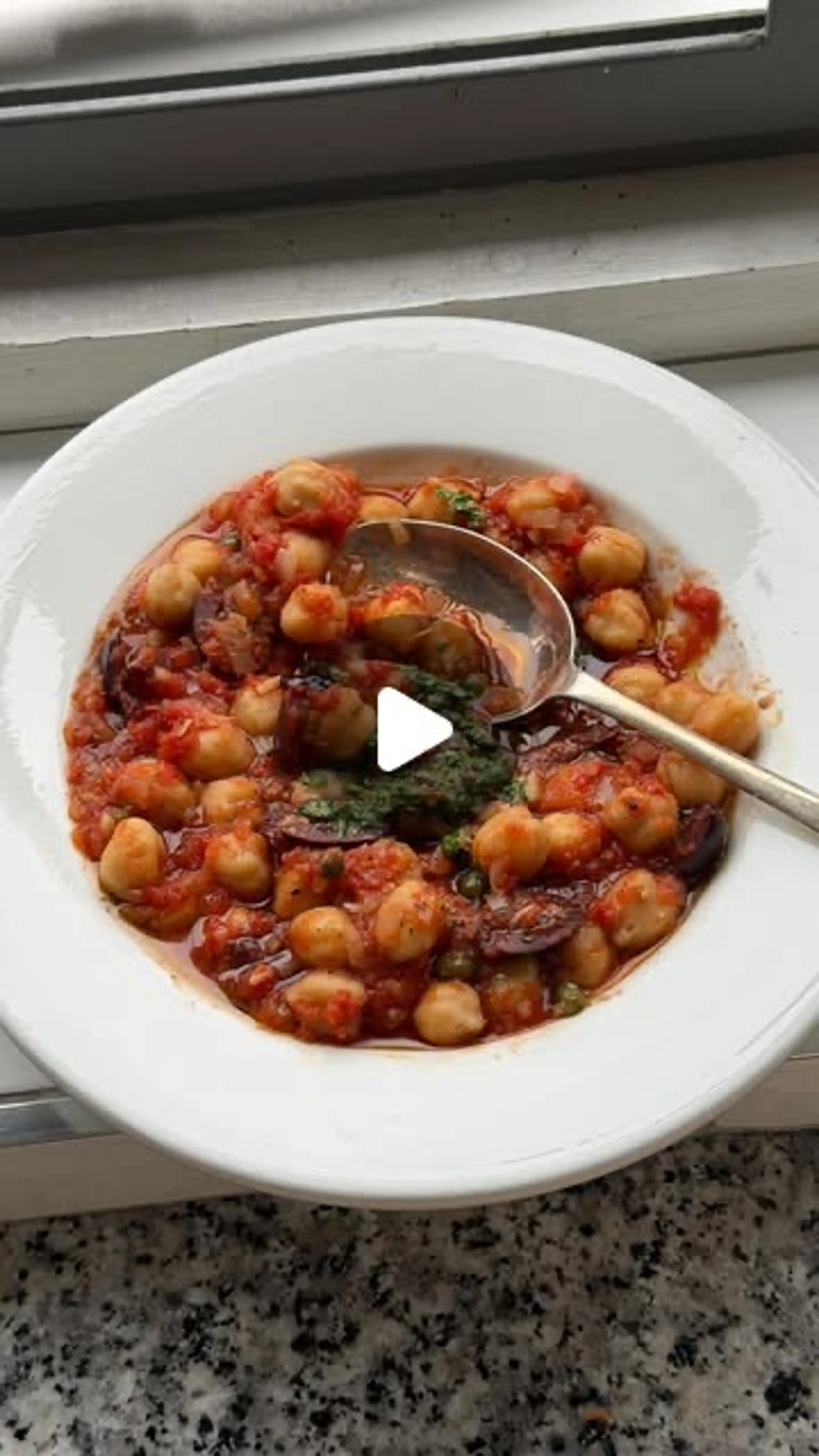 Chickpeas in a Puttanesca Sauce