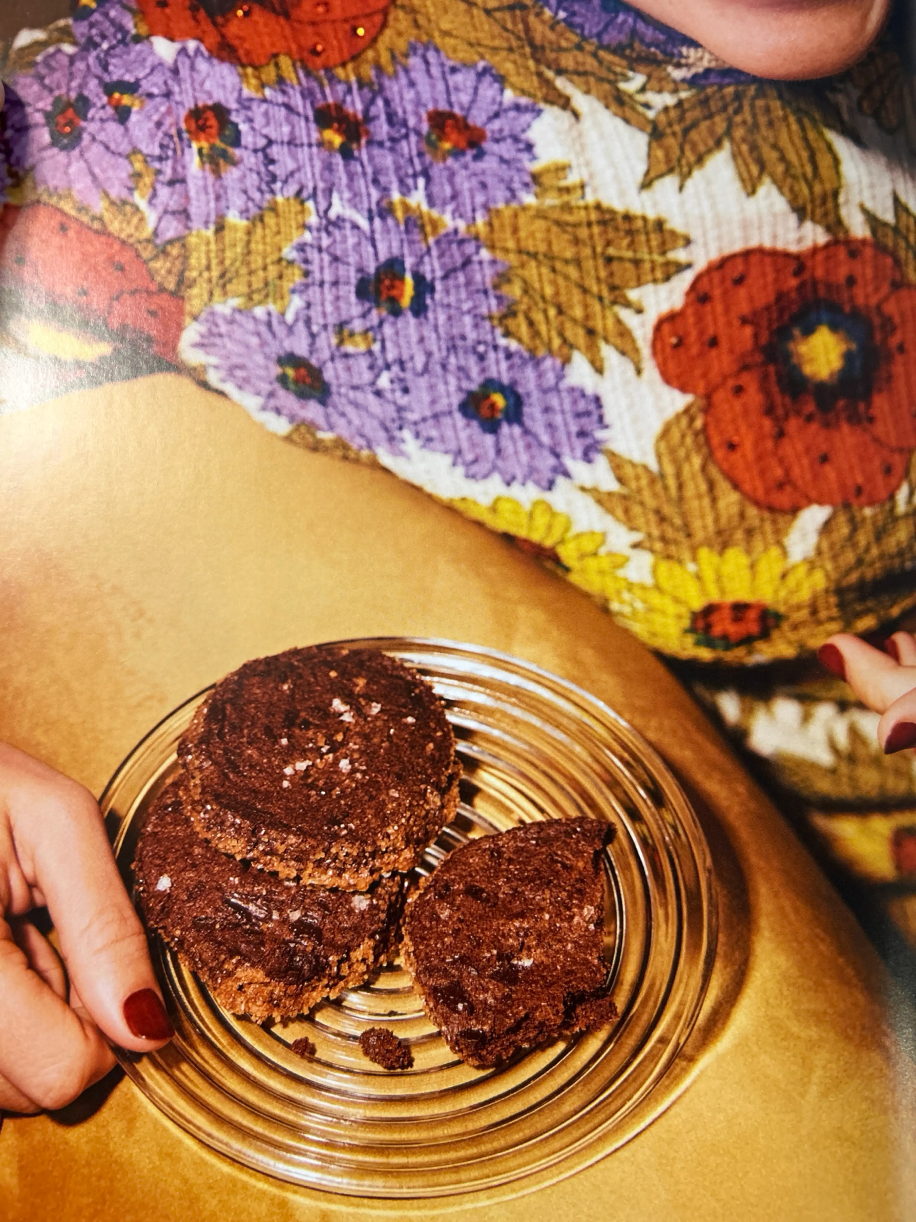 crunchy chocolate shortbread