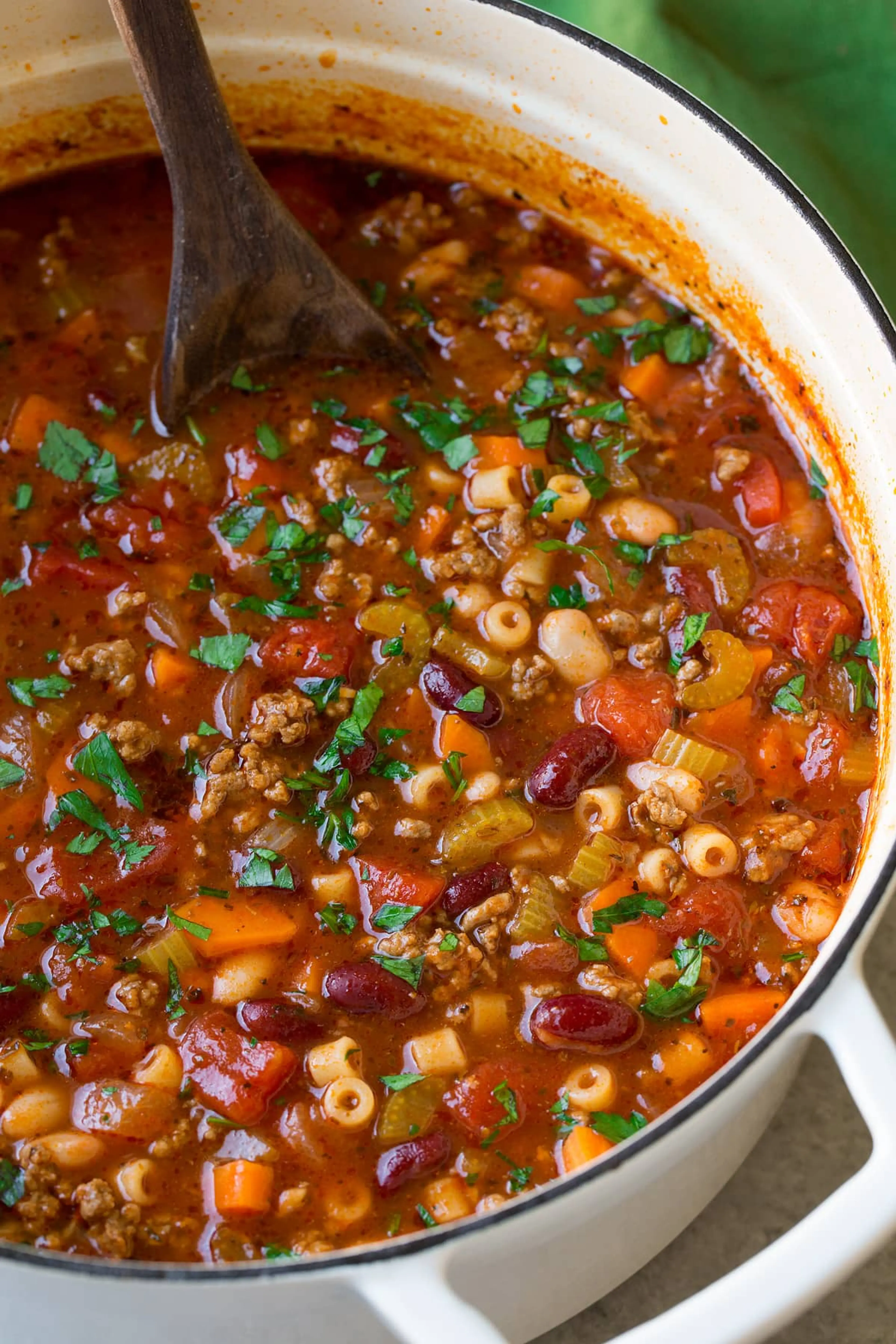 Pasta e Fagioli Soup {Olive Garden Copycat Recipe}
