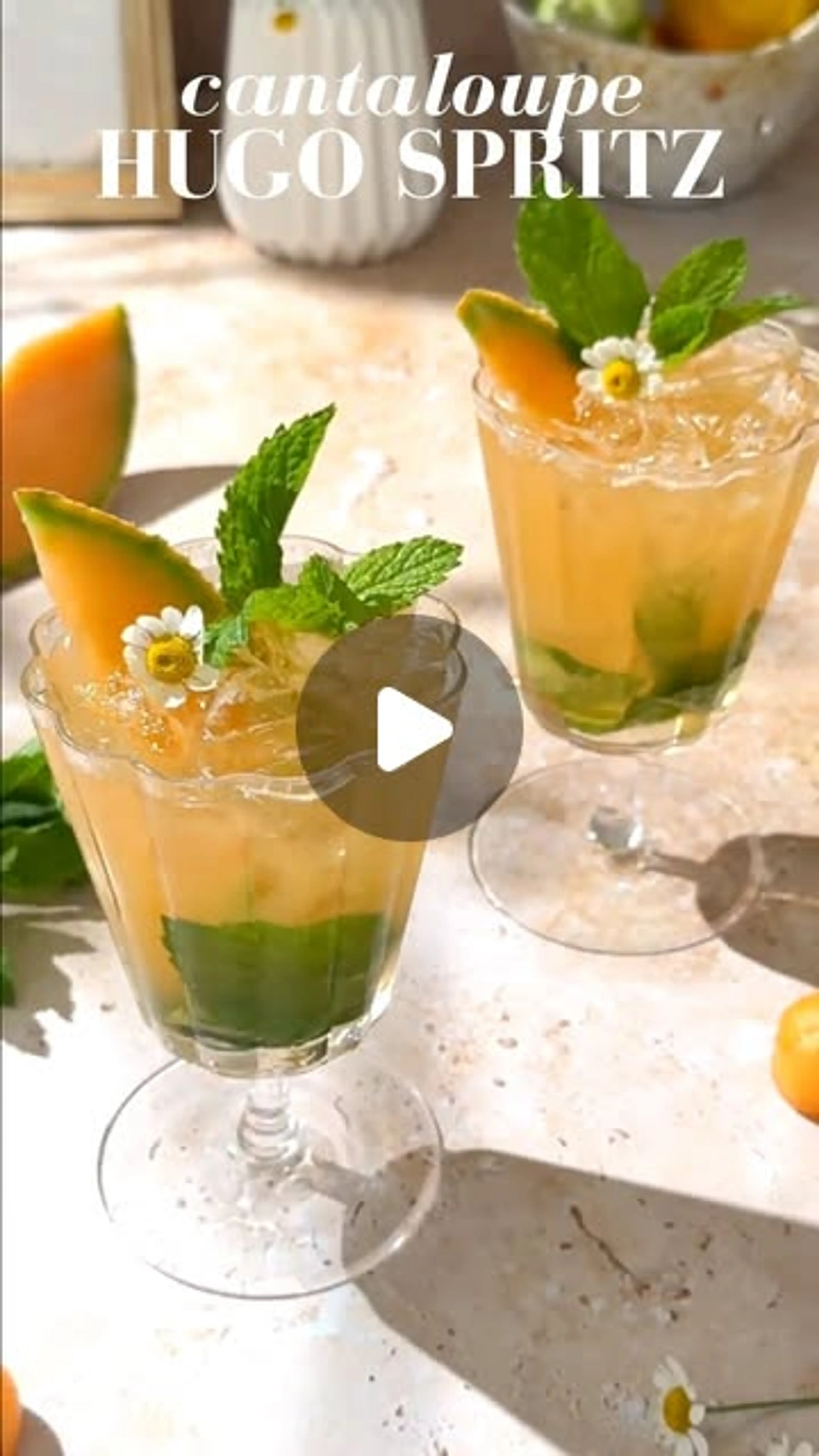 Cantaloupe Hugo Spritz