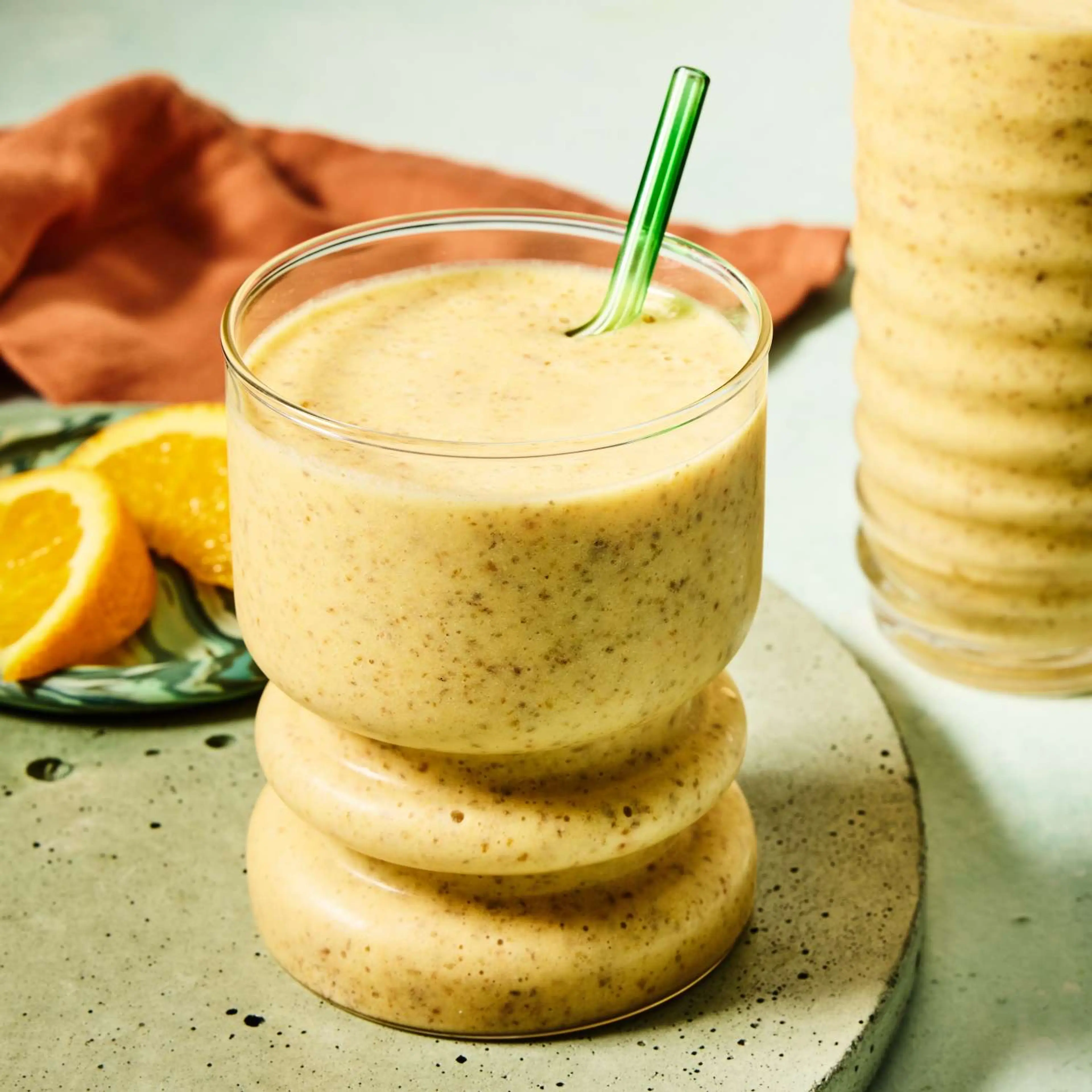 This Creamy Orange-Peach Chia Seed Smoothie Is Packed with 1